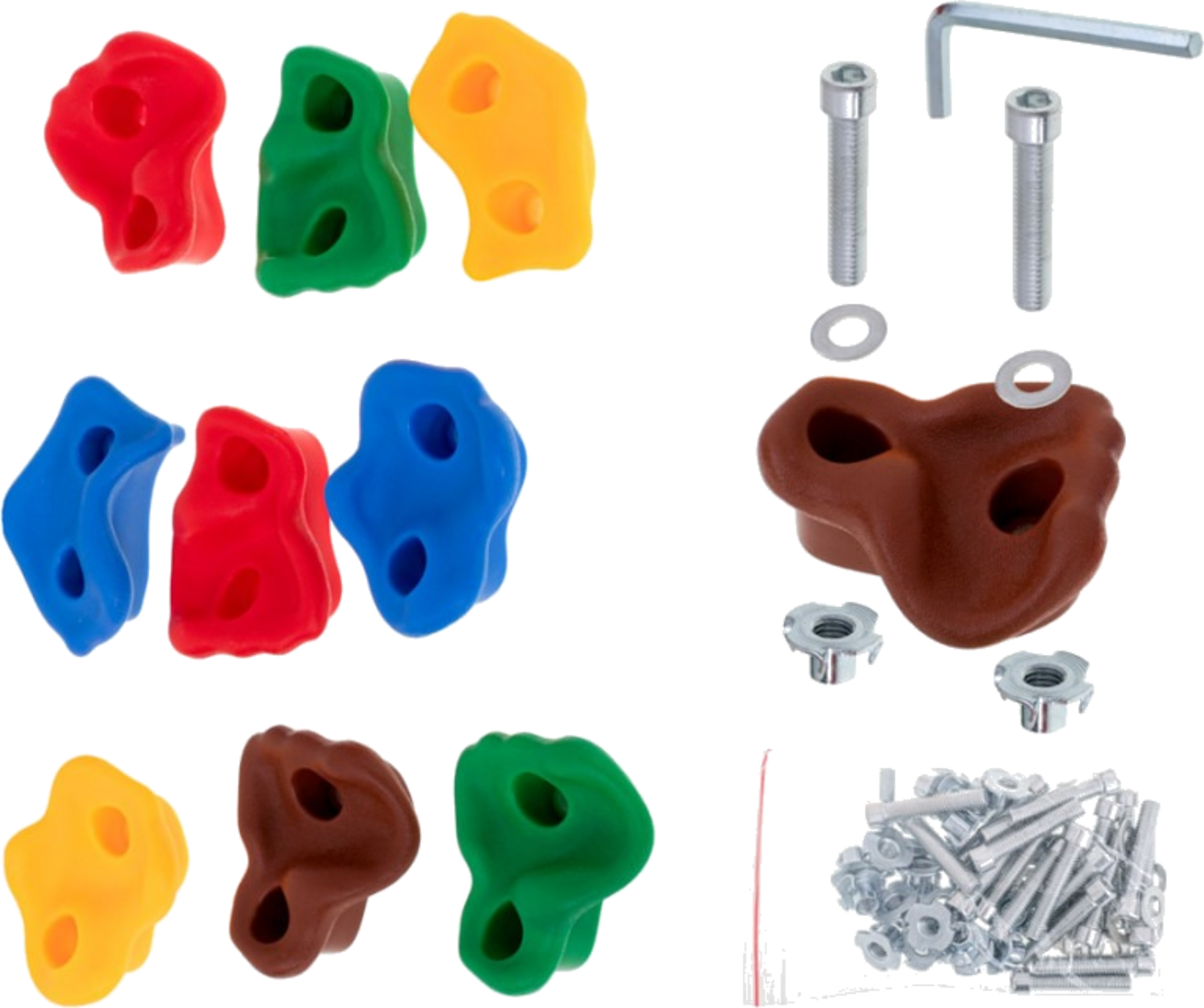 B2X, Climbing Stone Holders For Children 10pcs