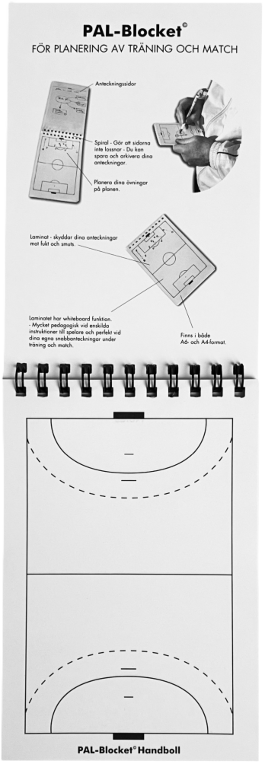 PROLINE, Coach Pal Block A6 5-p Handboll