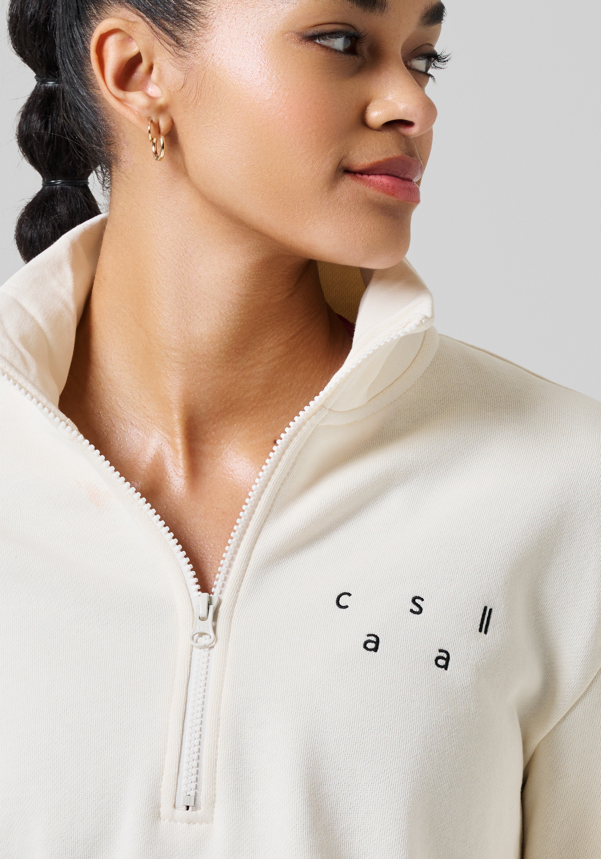 CASALL, Comfy Half Zip Sweater