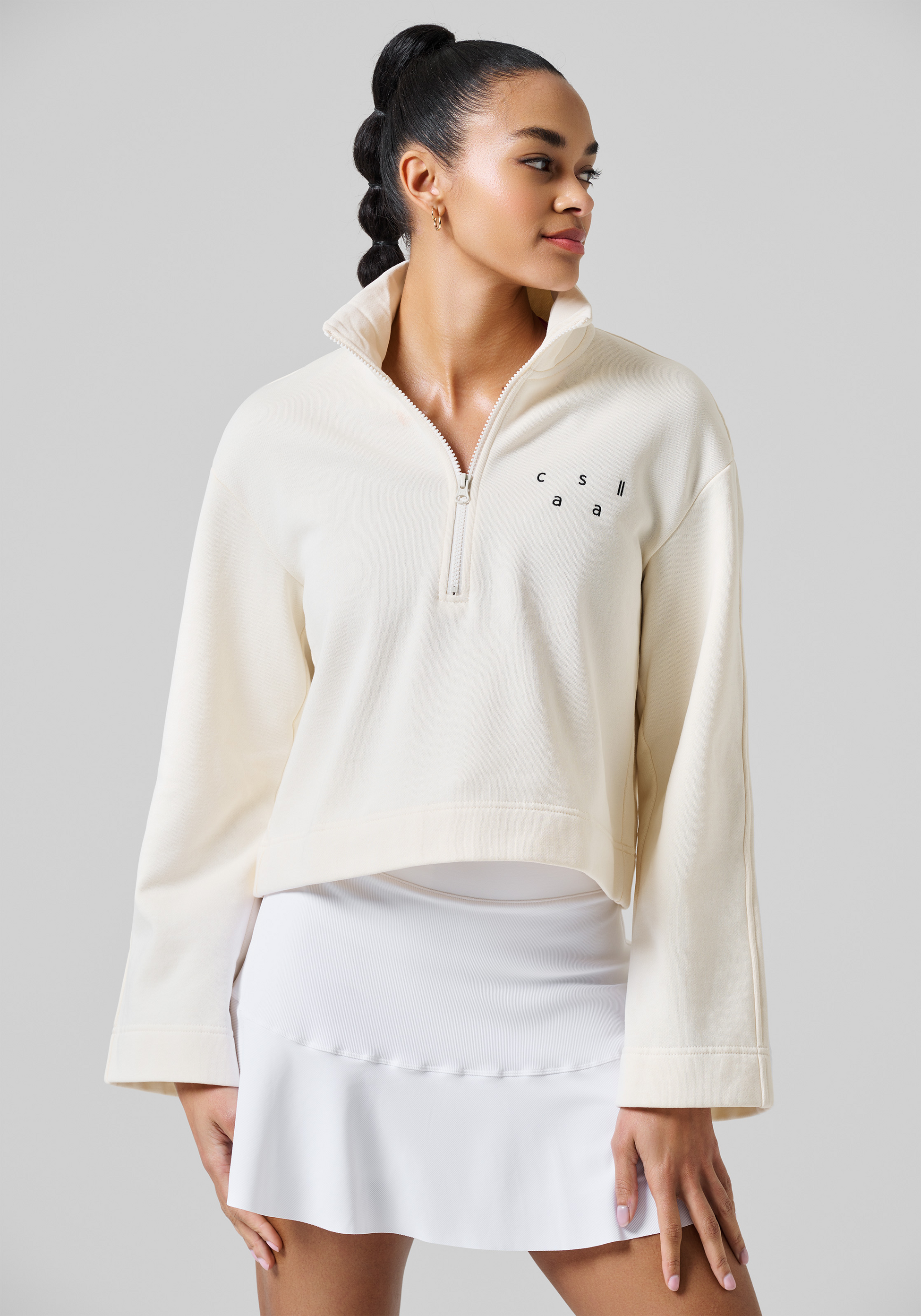 CASALL, Comfy Half Zip Sweater