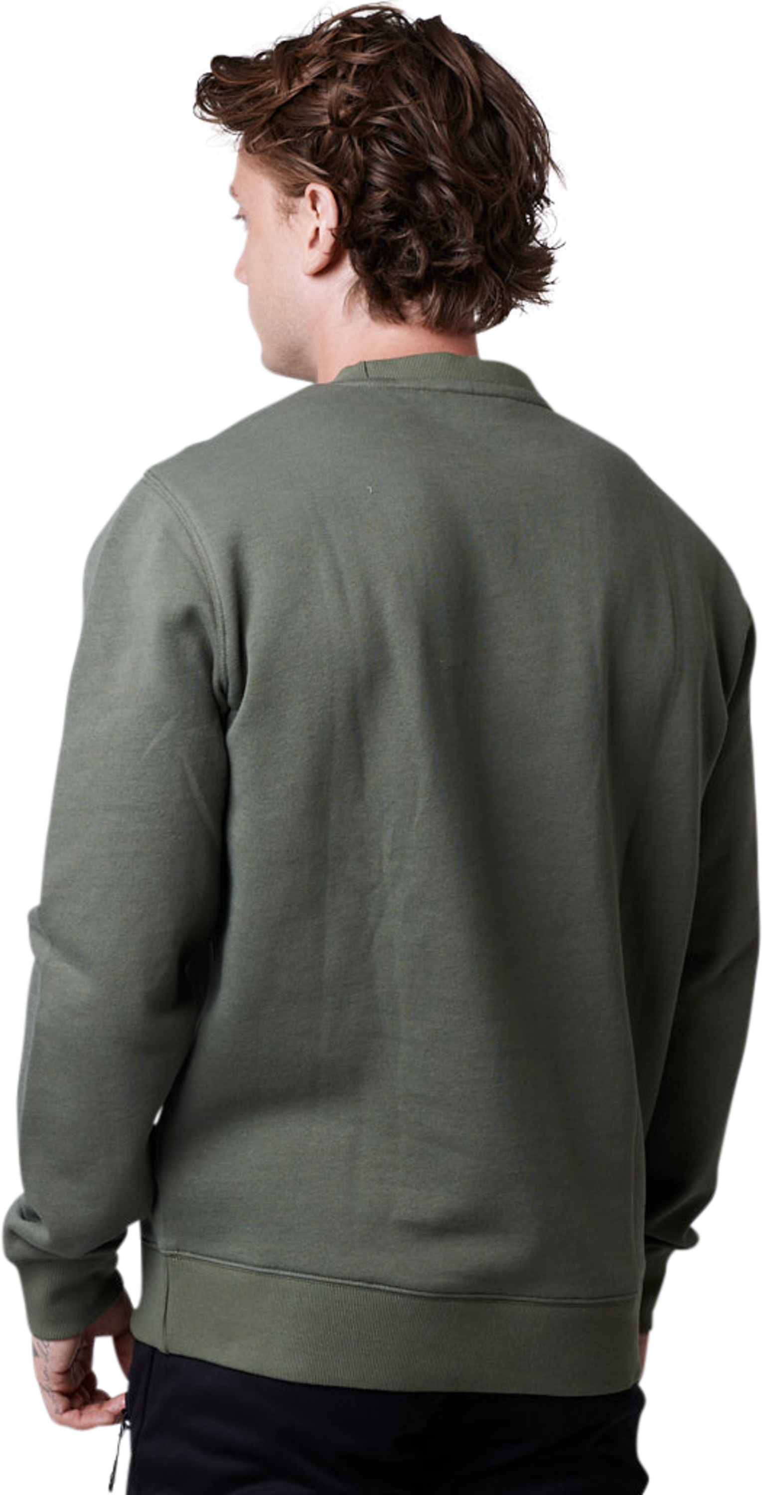 CLN ATHLETICS, Core Crewneck Men Moss Green