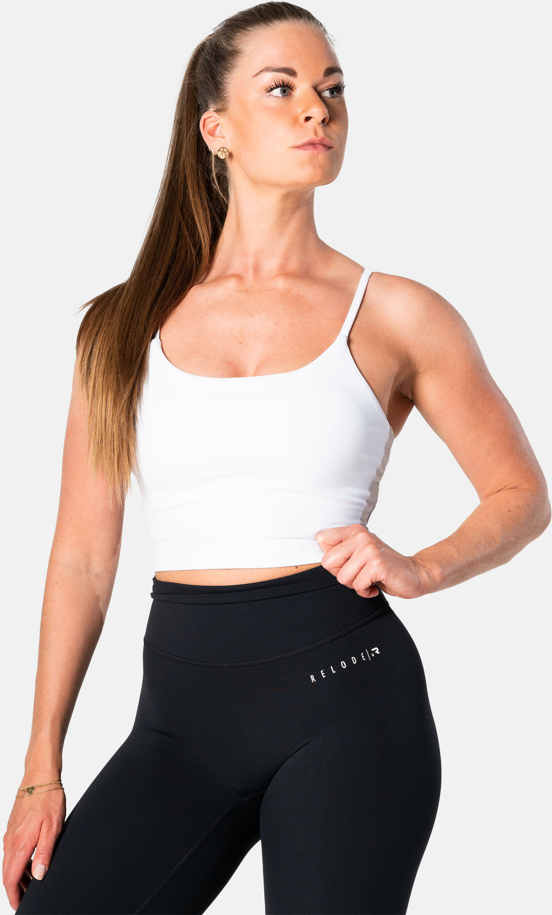 RELODE, Core Crop Top - Vit
