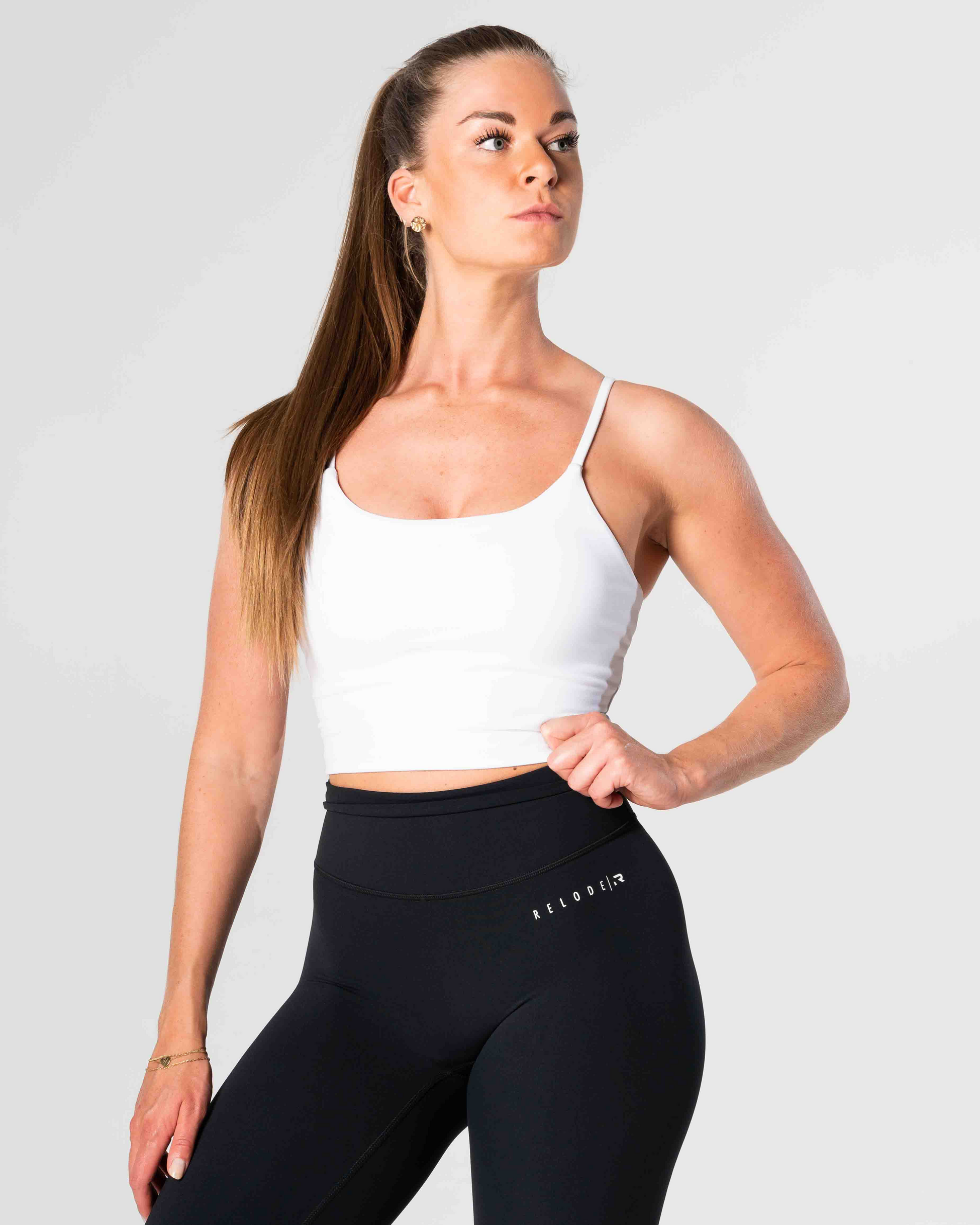 RELODE, Core Crop Top - Vit