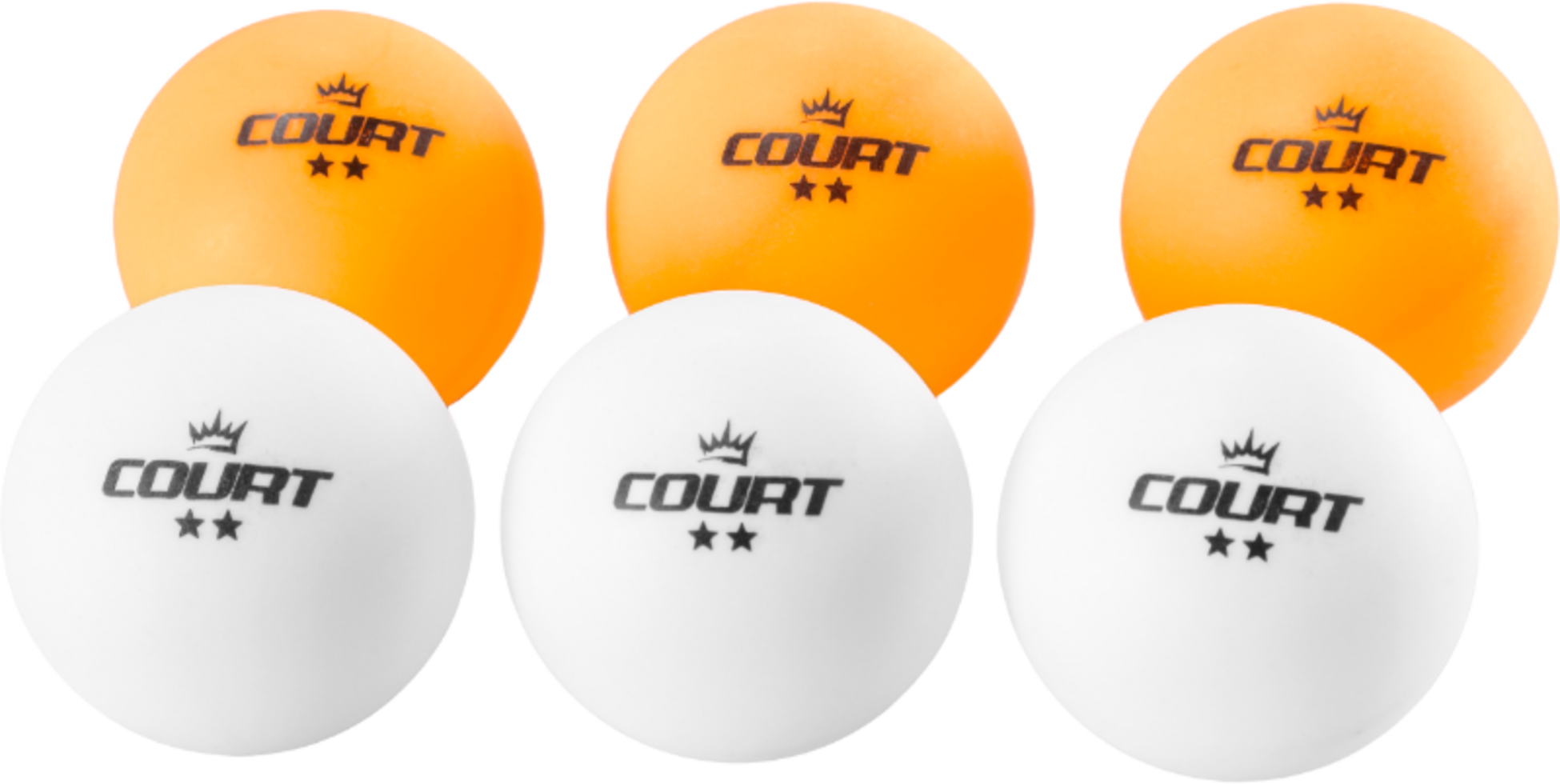 GYMSTICK, Court Pingisbollset 2-star 6st
