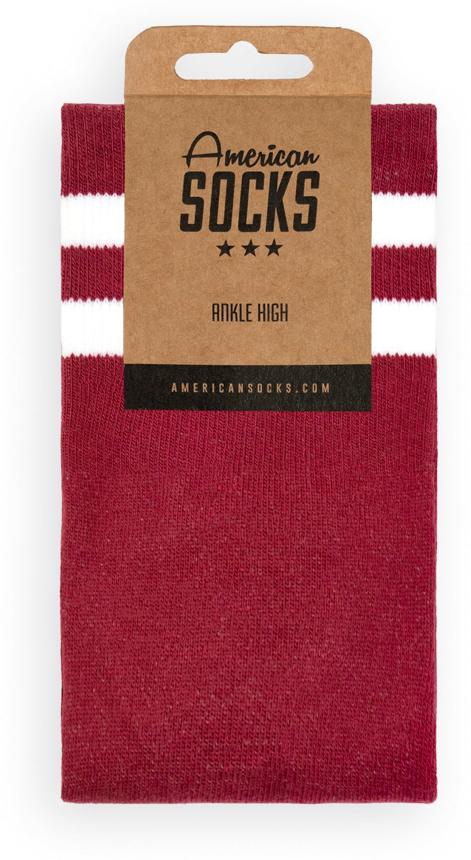 AMERICAN SOCKS, Crimson - Ankle High