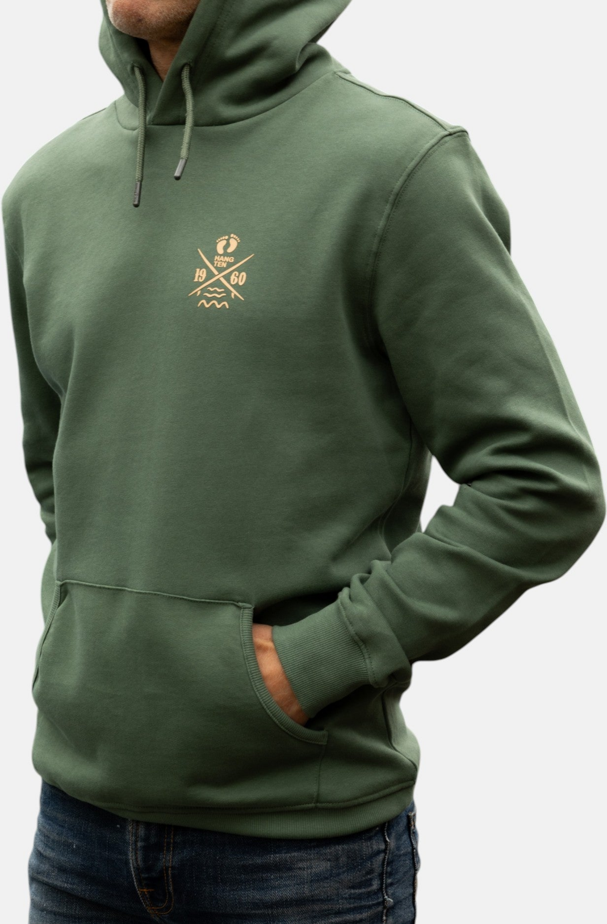 HANG TEN, Cross Board Retro Organic Cotton Hoodie