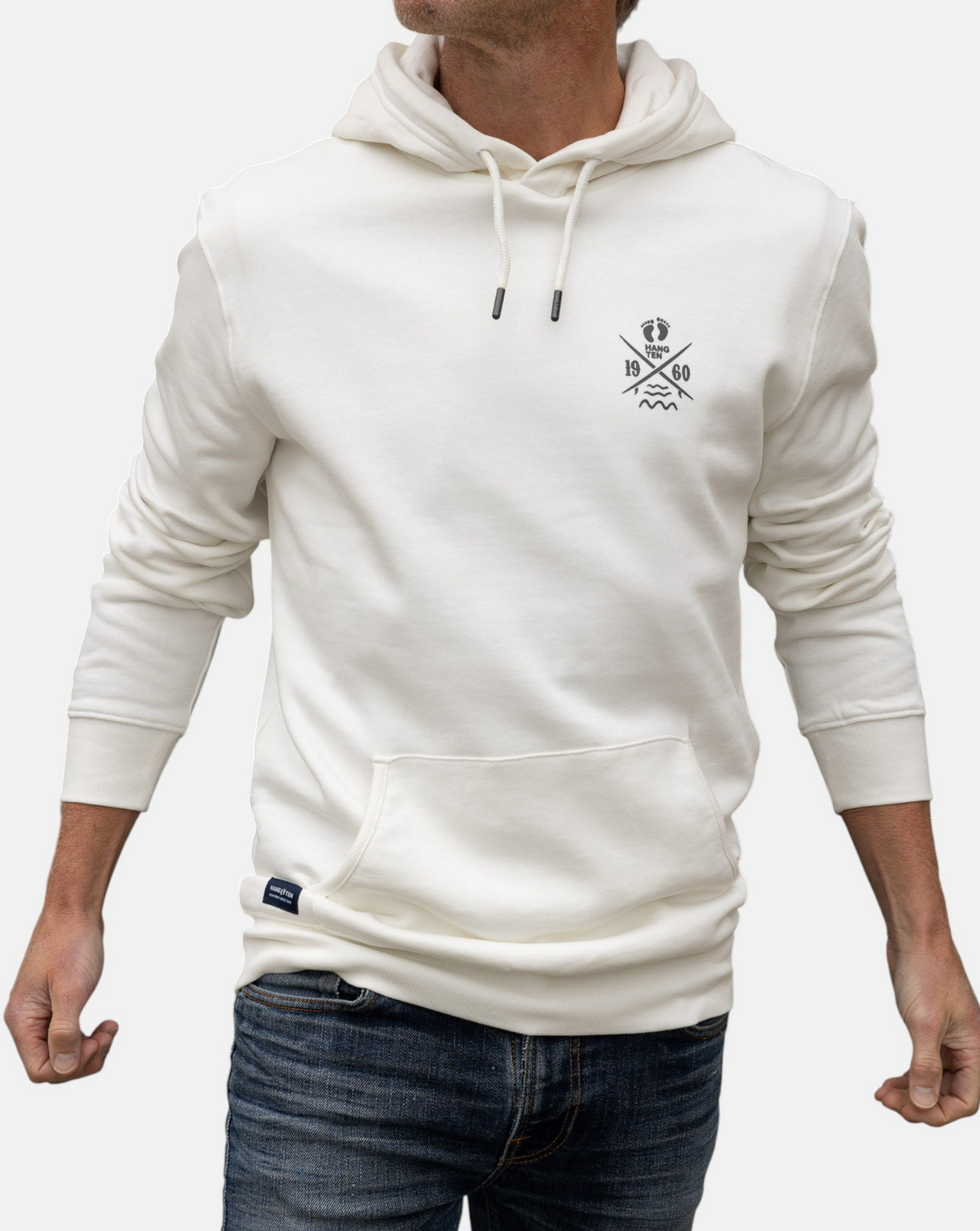 HANG TEN, Cross Board Retro Organic Cotton Hoodie
