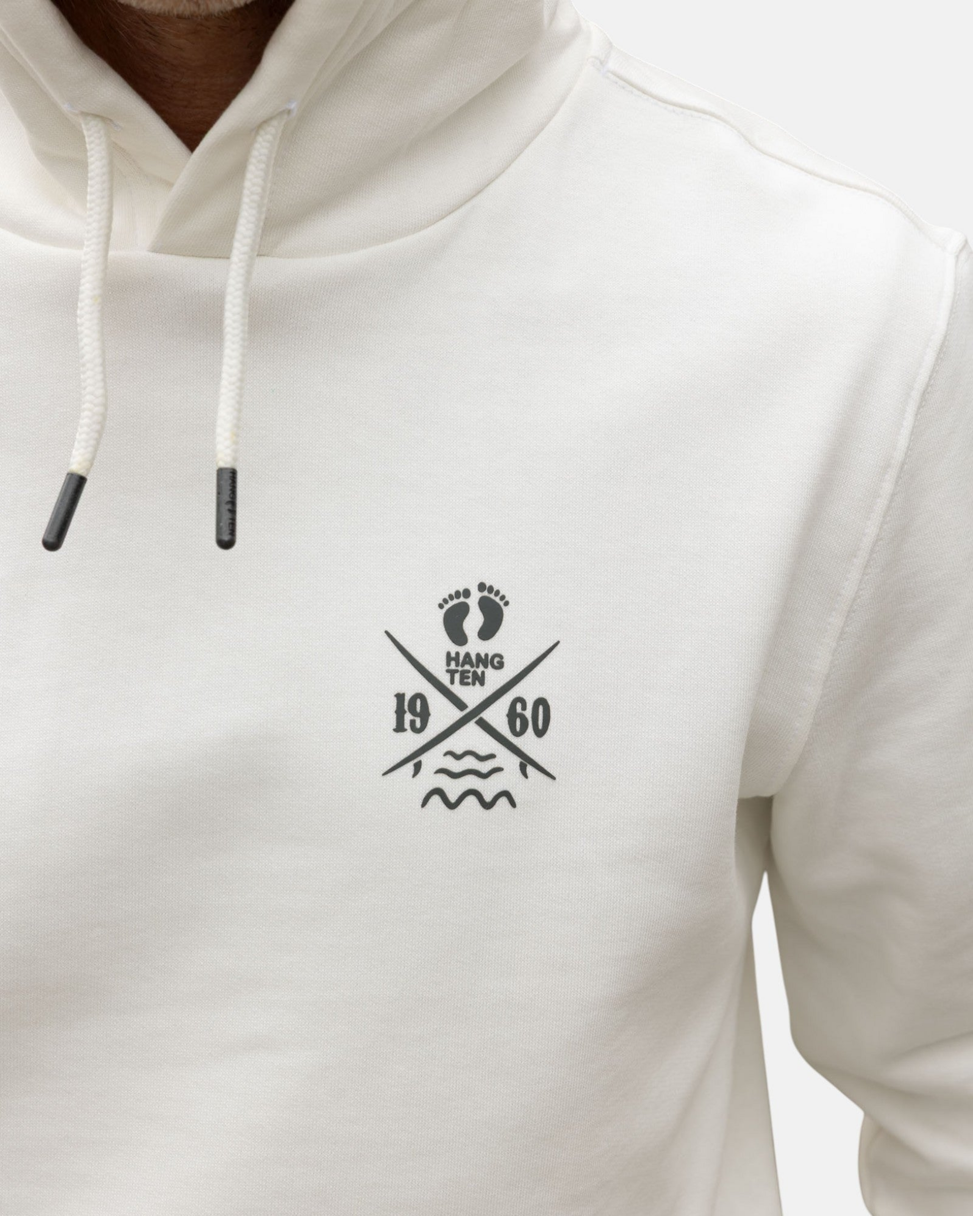 HANG TEN, Cross Board Retro Organic Cotton Hoodie