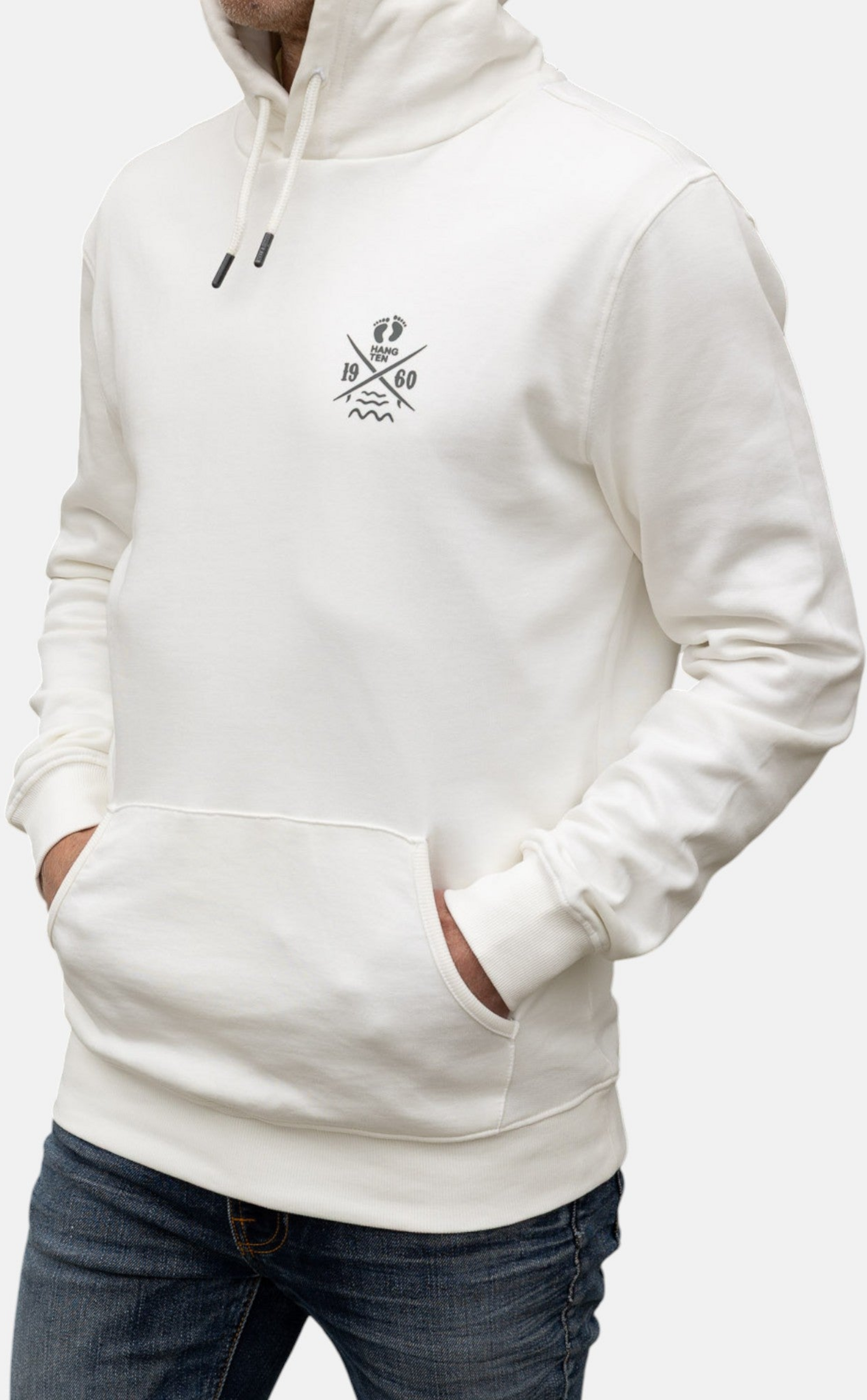 HANG TEN, Cross Board Retro Organic Cotton Hoodie