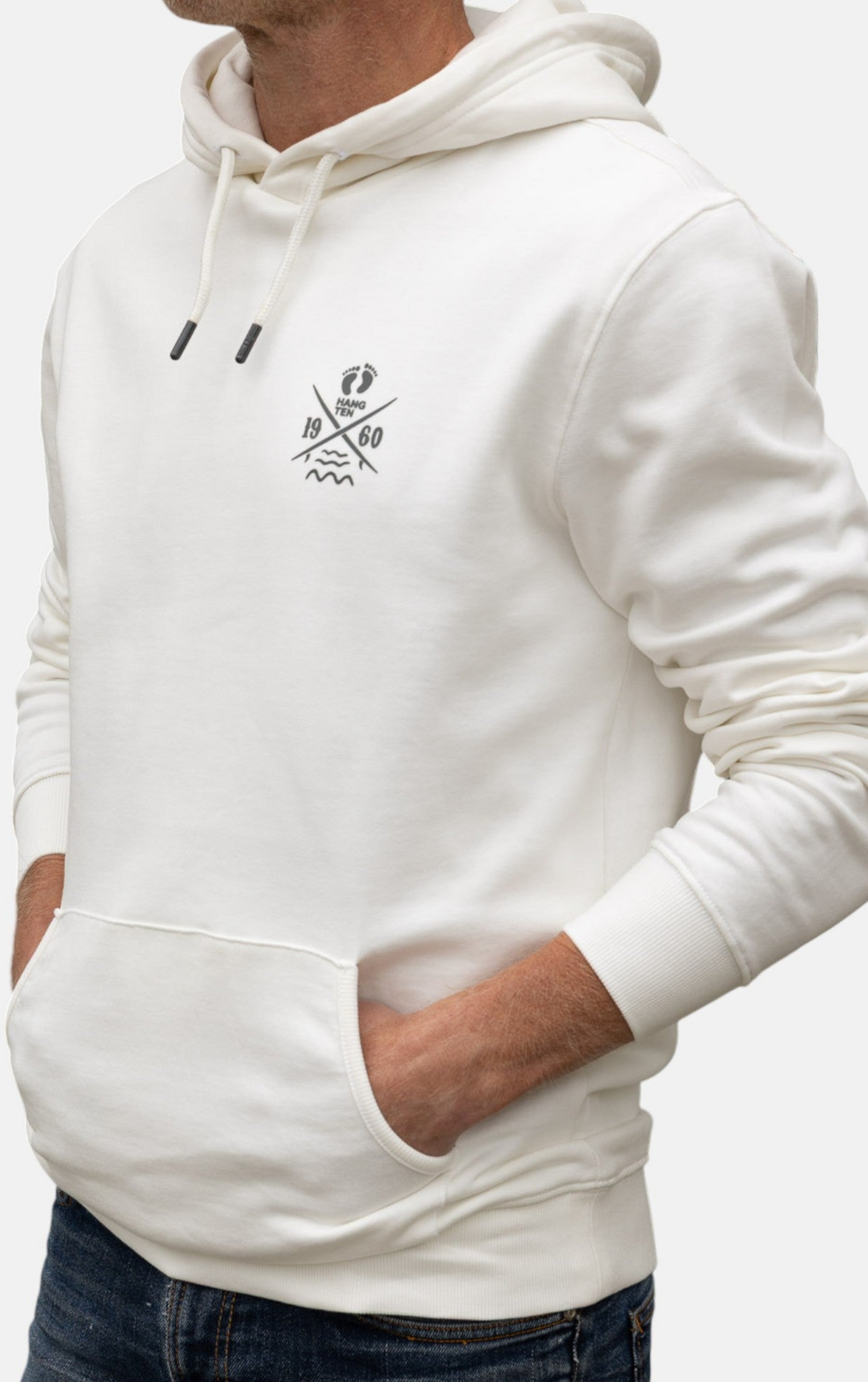 HANG TEN, Cross Board Retro Organic Cotton Hoodie