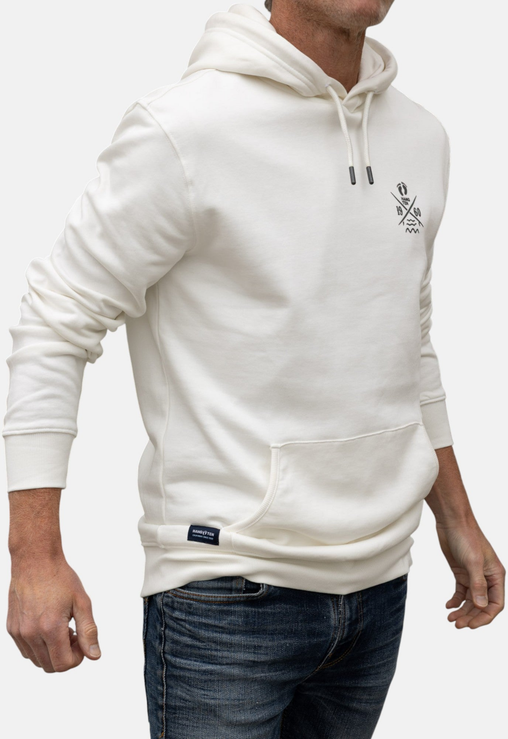 HANG TEN, Cross Board Retro Organic Cotton Hoodie