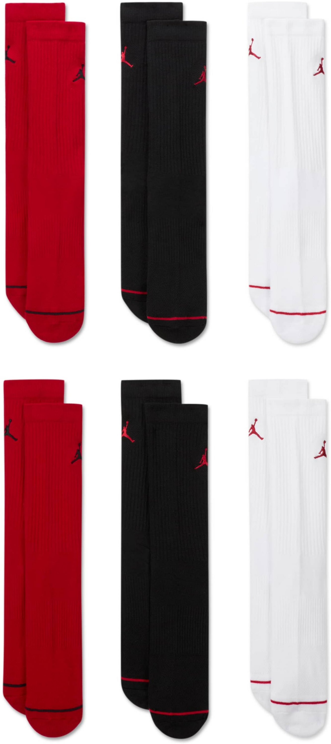 JORDAN, Cushioned Crew Socks (6 Pairs) Jordan Everyday
