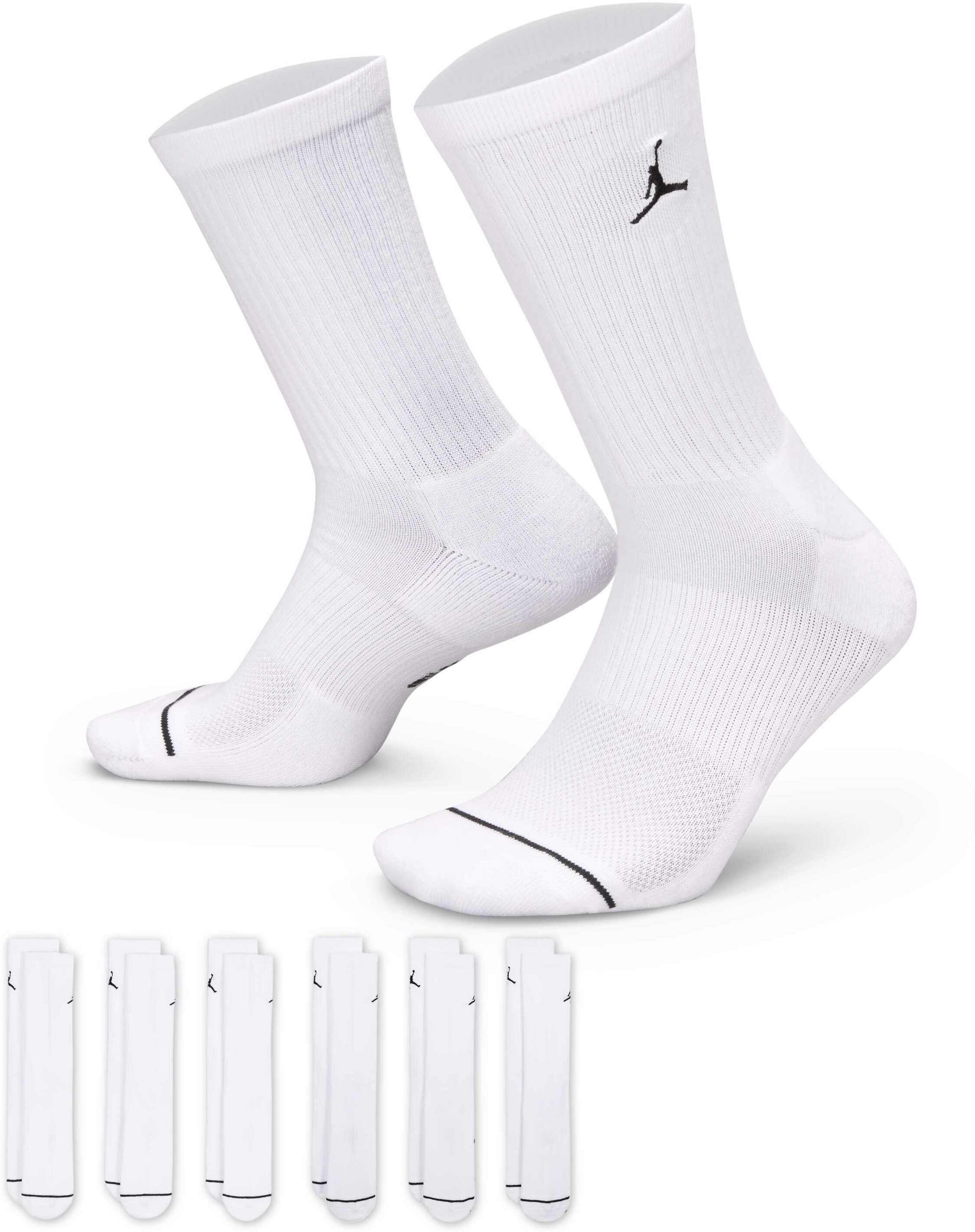 JORDAN, Cushioned Crew Socks (6 Pairs) Jordan Everyday