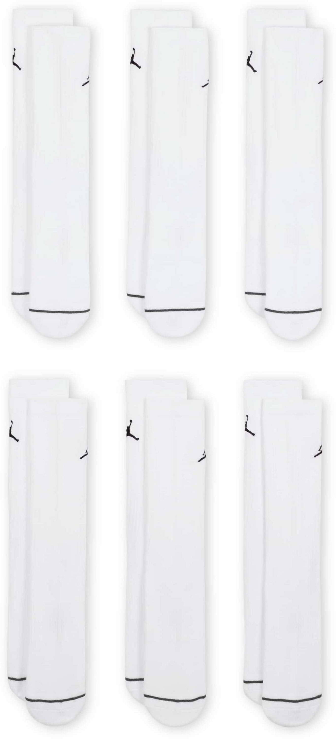 JORDAN, Cushioned Crew Socks (6 Pairs) Jordan Everyday