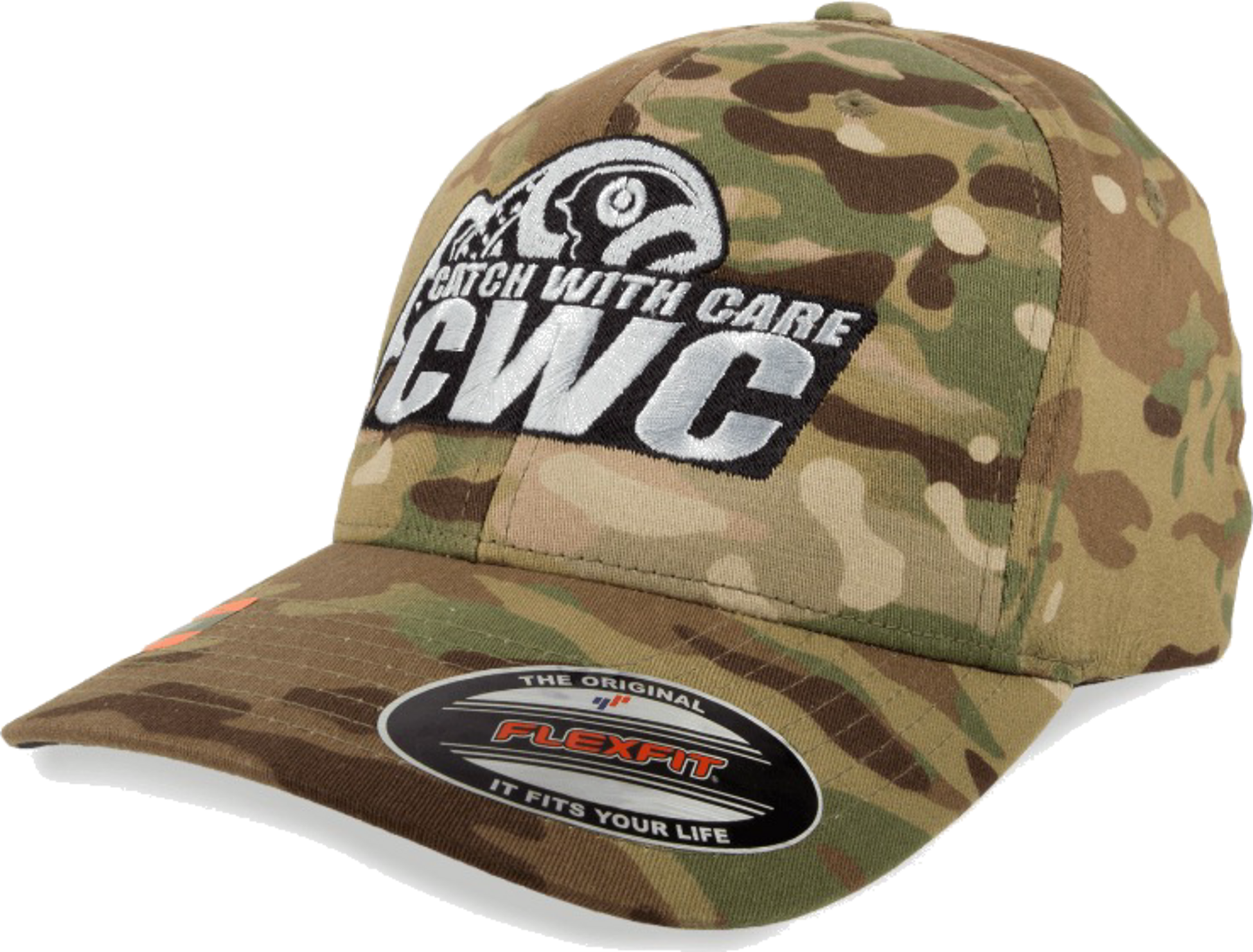 CWC, Cwc Flexfit Cap, Camo Cwc Logo - L/xl