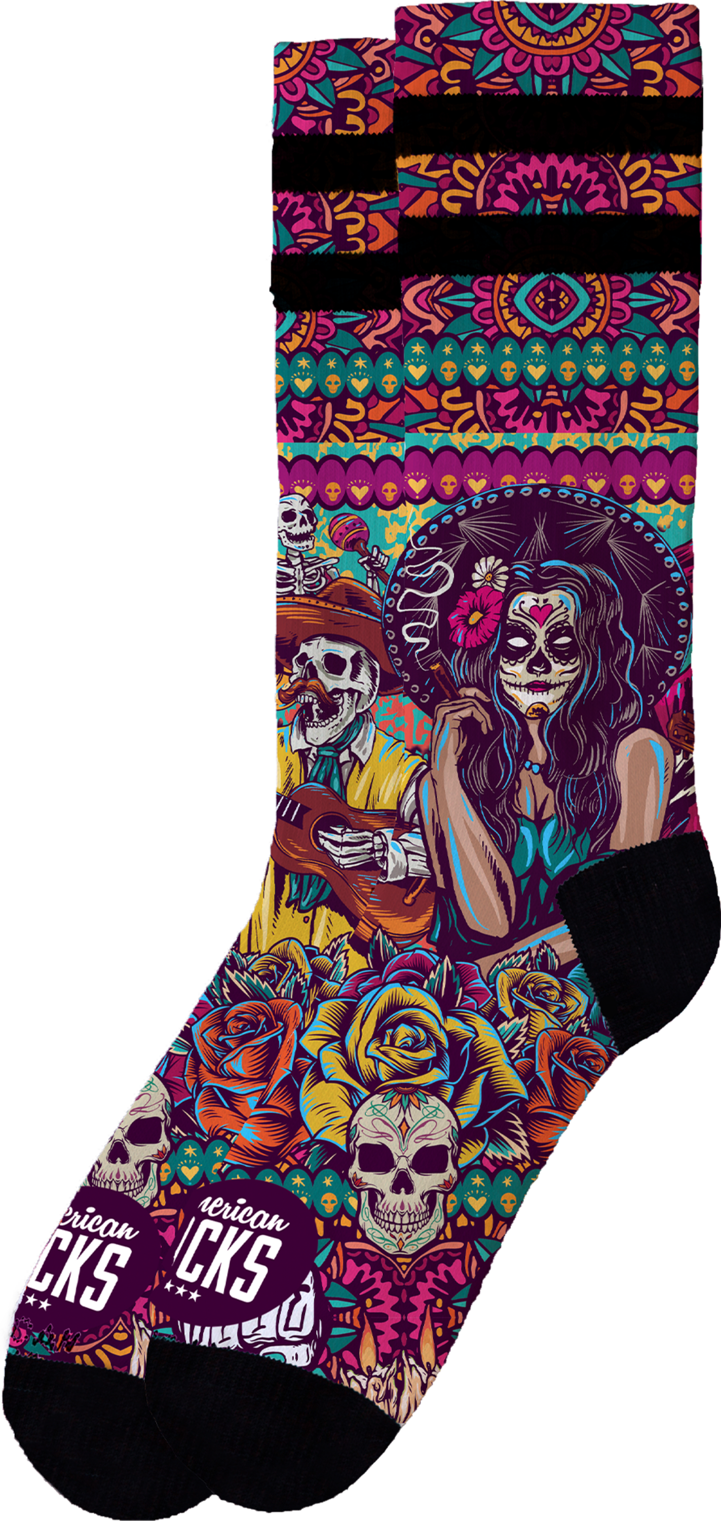 AMERICAN SOCKS, Día De Los Muertos - Mid High