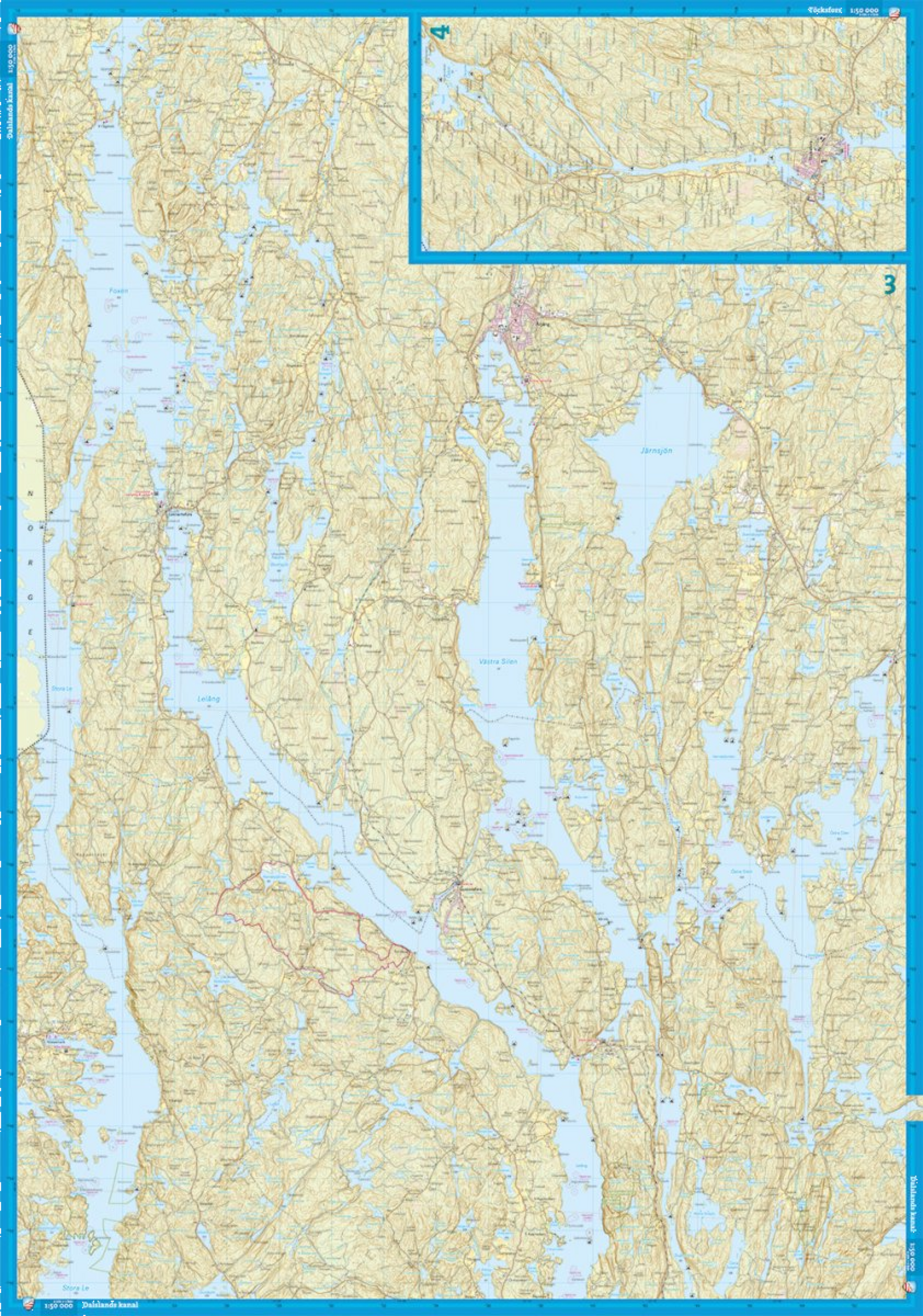 CALAZO, Dalslands Kanal 1:50.000