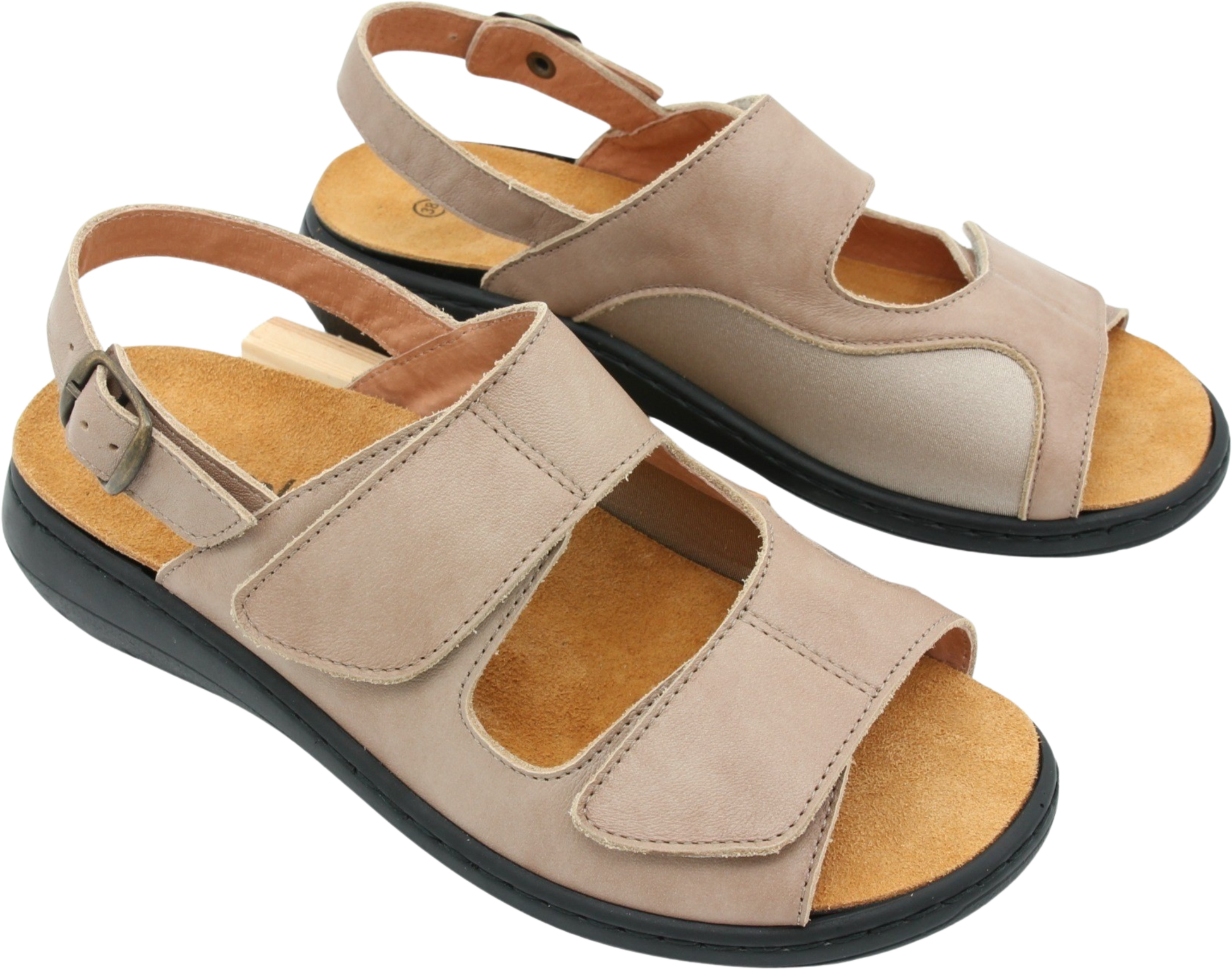 EMBLA, Damsandal Beige - Elastisk Insida - Ergoflex