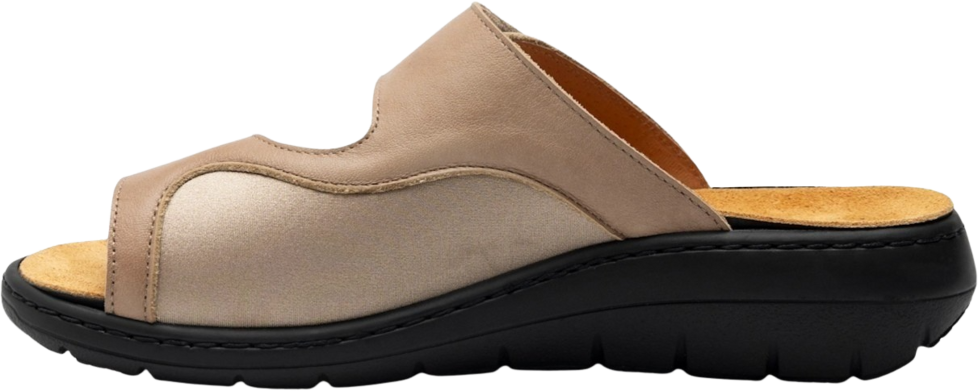 EMBLA, Damsandal Beige-elastisk Insida - Ergoflex