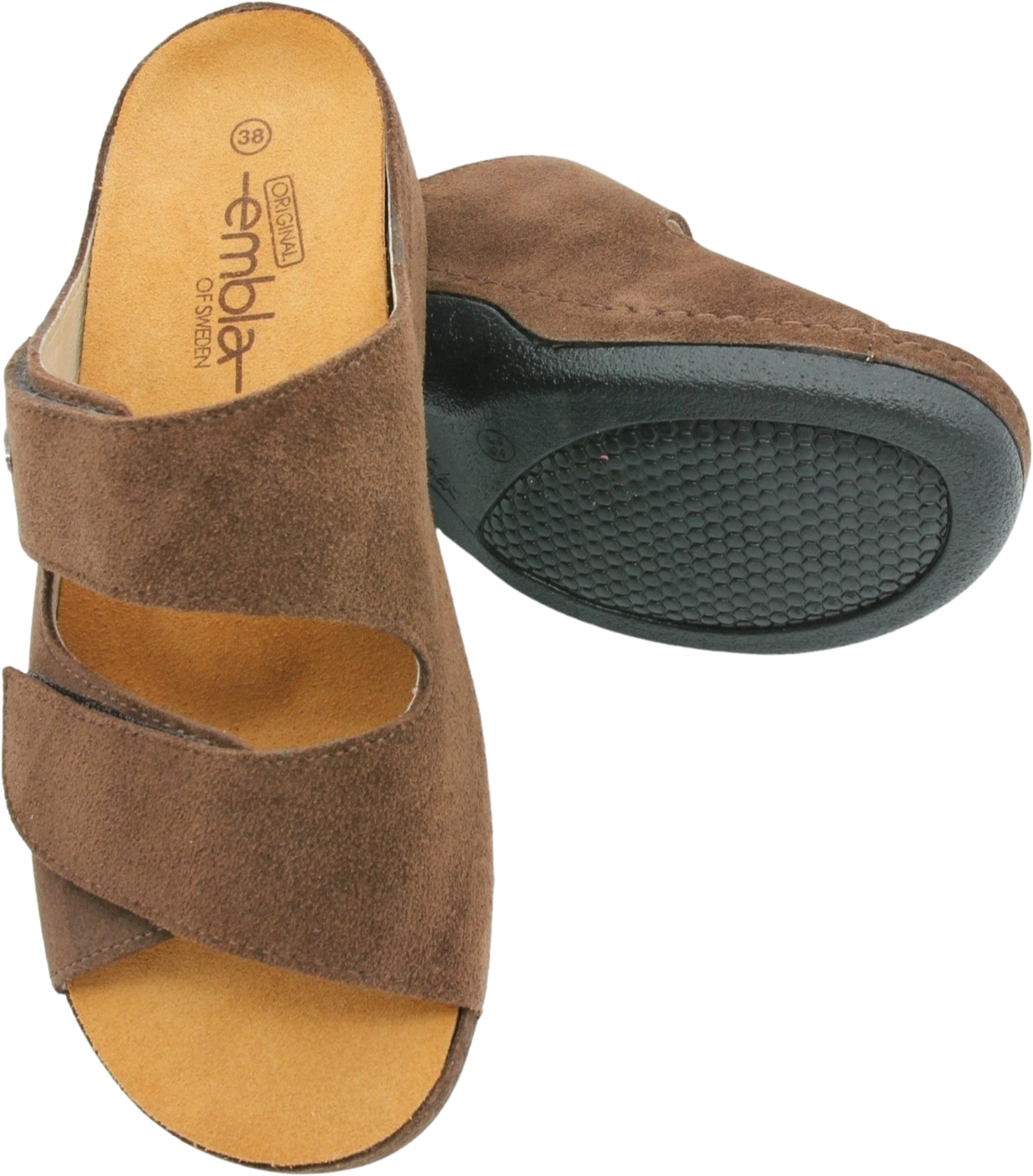 EMBLA, Damsandal Mocka Brown - Ergoflex