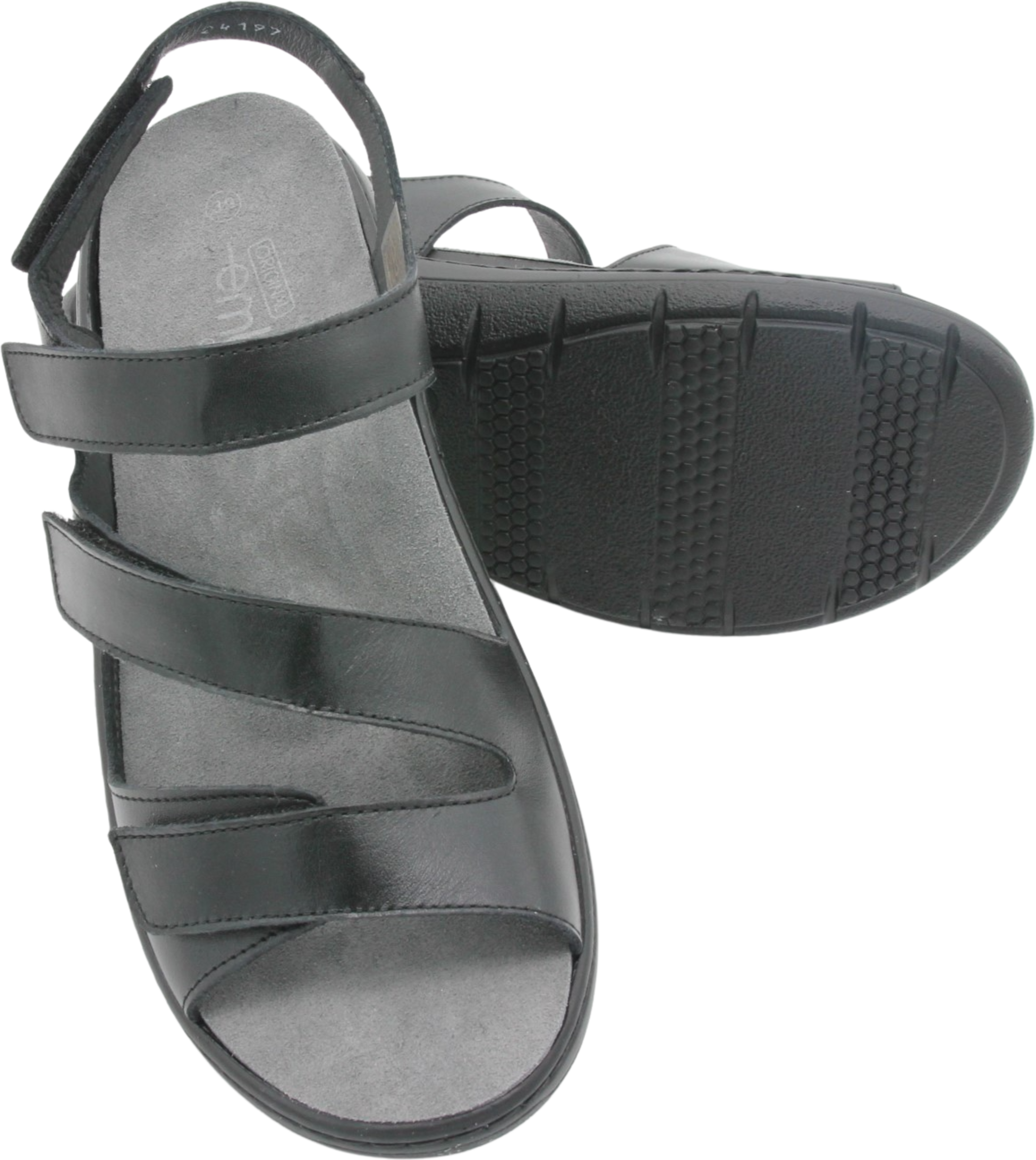 EMBLA, Damsandal Svart - Ergoflex