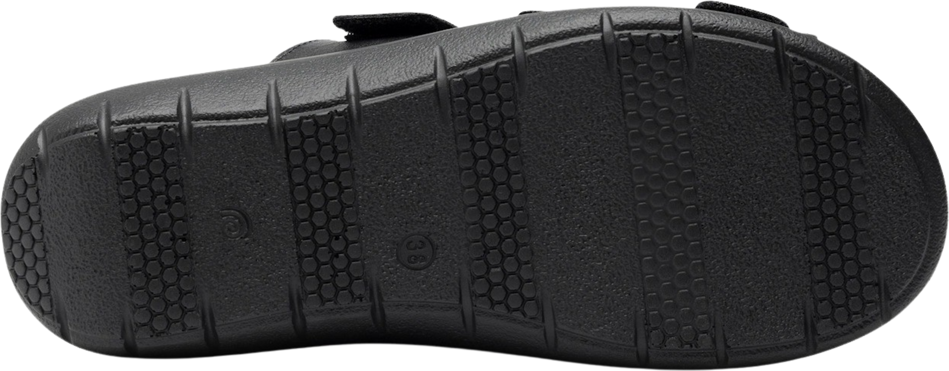 EMBLA, Damsandal Svart Med Elastisk Insida - Ergoflex