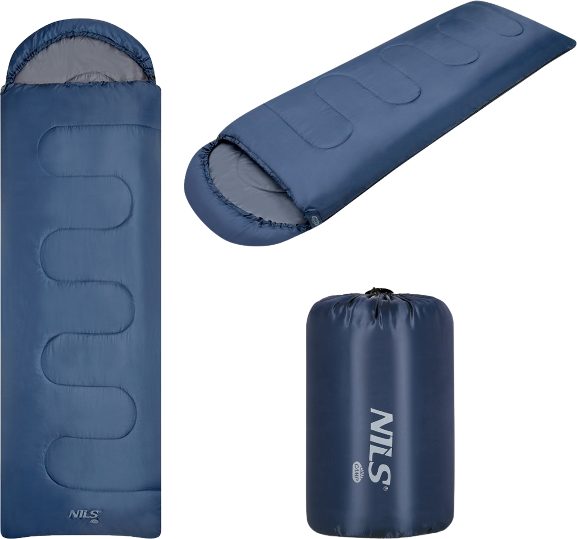 NORTHIX, Dark Blue-gray Sleeping Bag, Size M