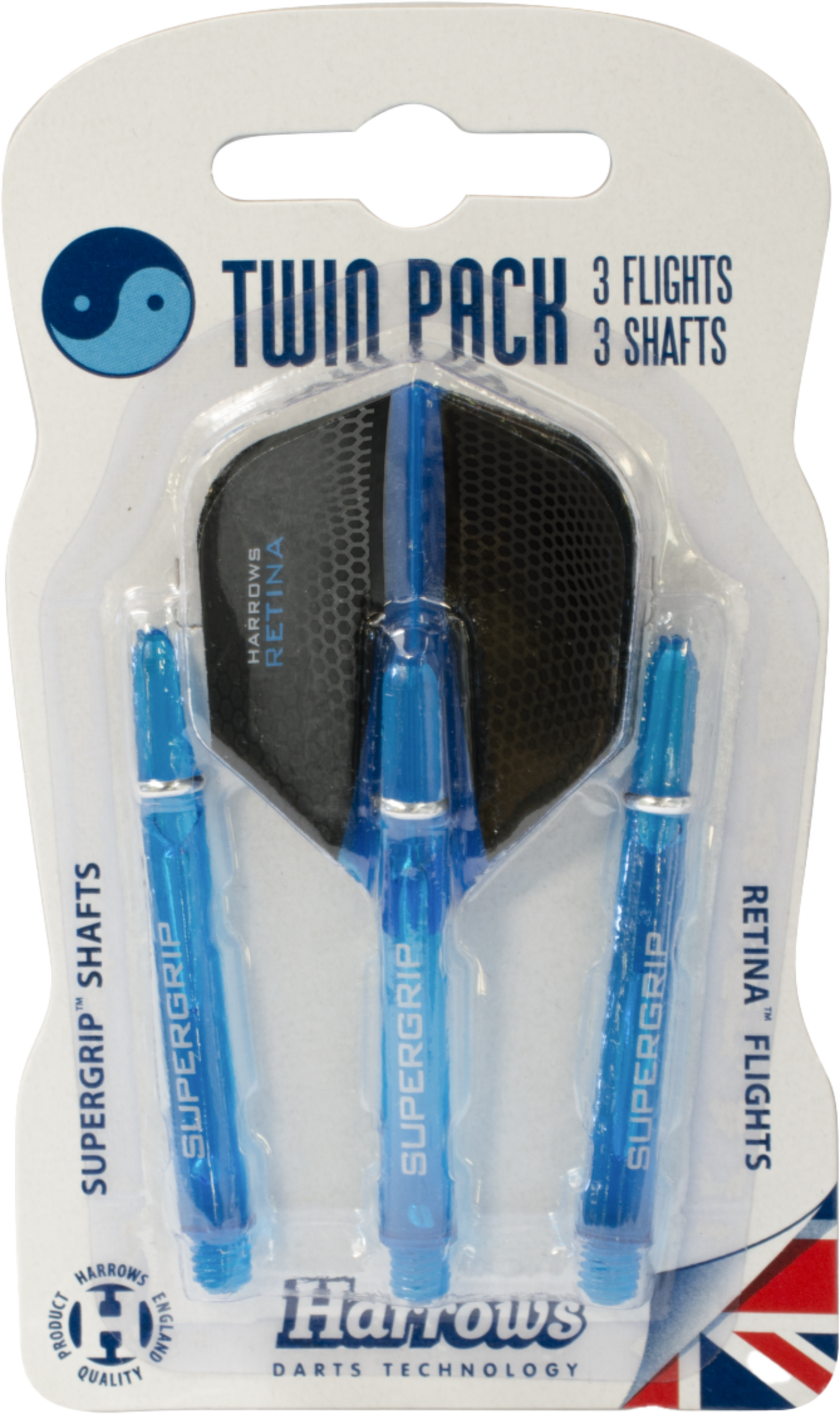 HARROWS, Dart Twin Pack Flights And Shaft