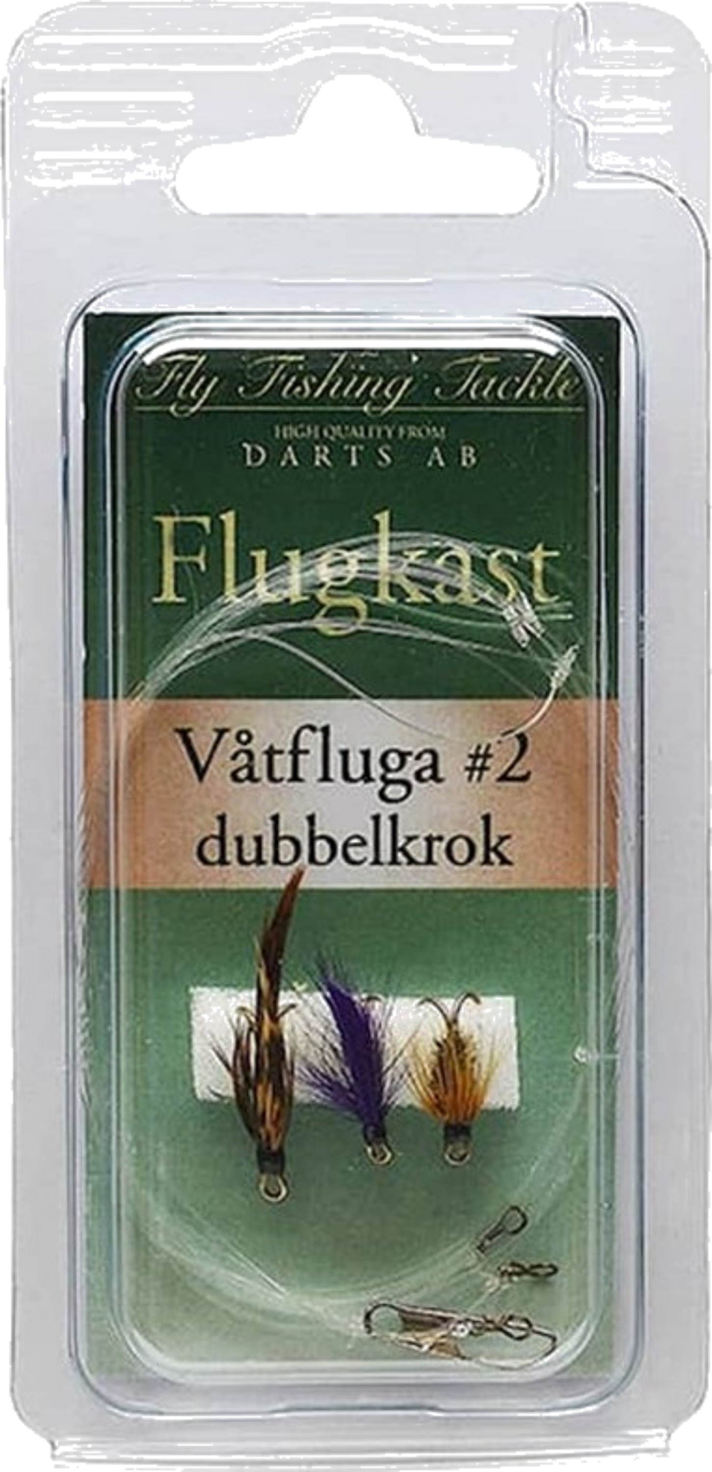 DARTS, Darts Fly Cast Set Wet Fly Double #2