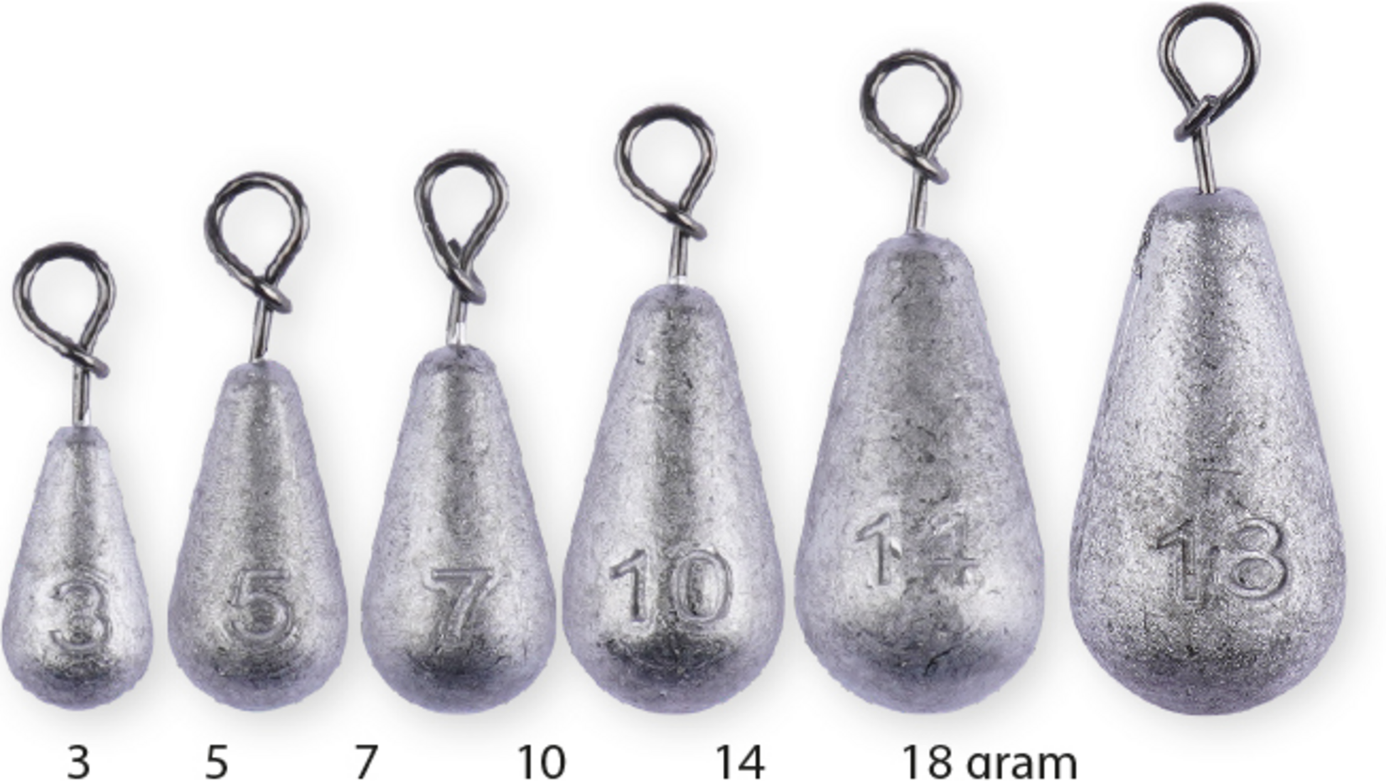 DARTS SBS, Darts Sbs Clip Weights/lead 7g 4-pack