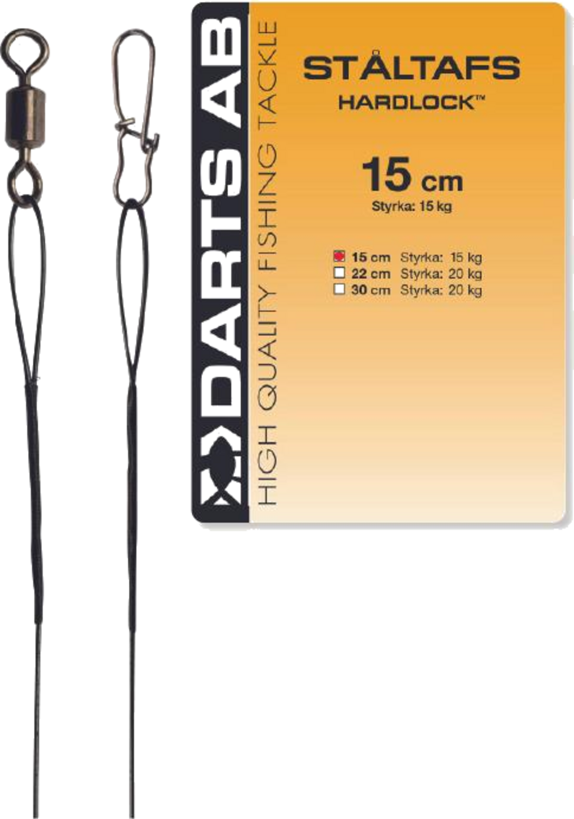 DARTS, Darts Ståltafs Hardlock 30cm