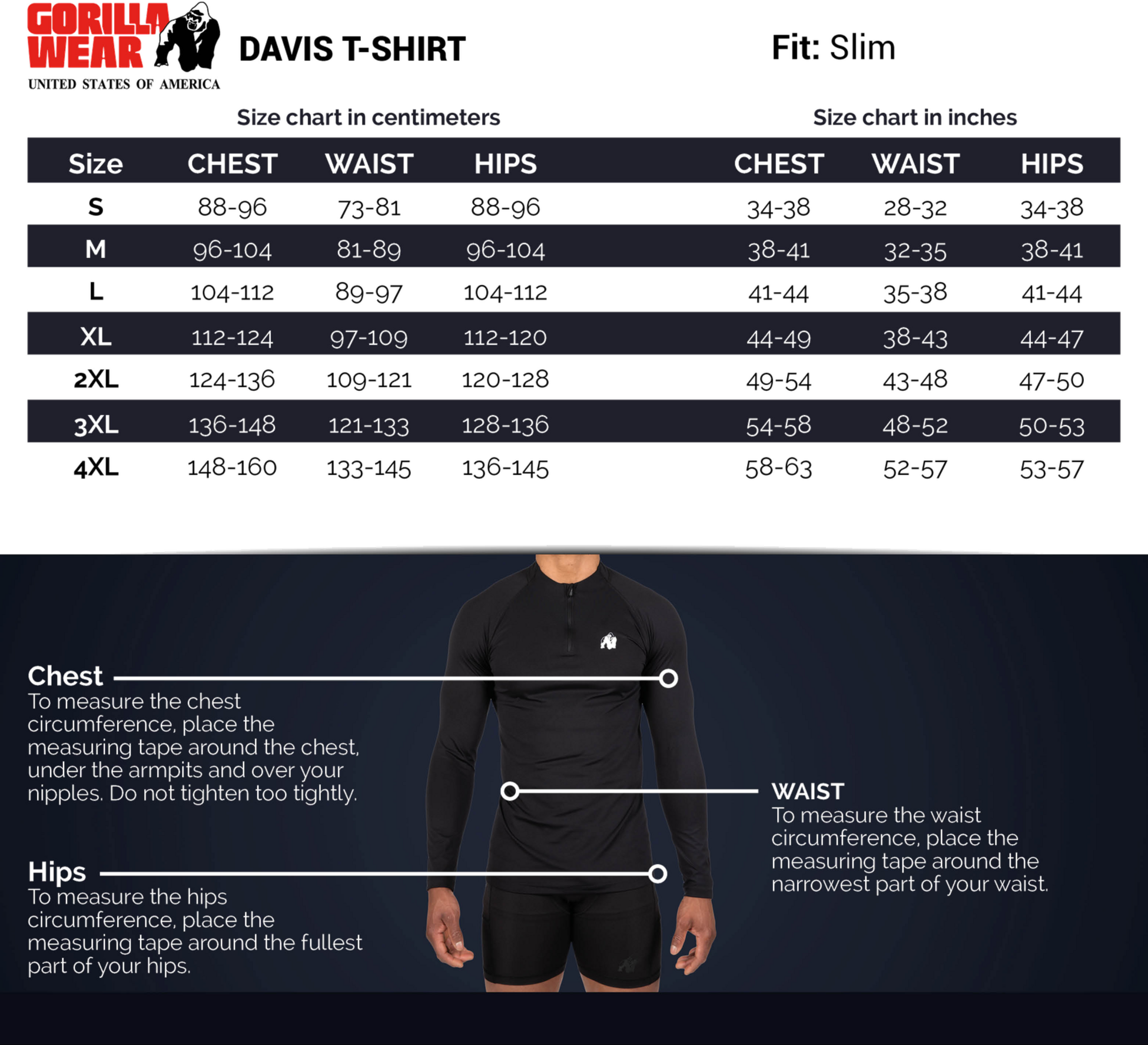 GORILLA WEAR, Davis T-shirt