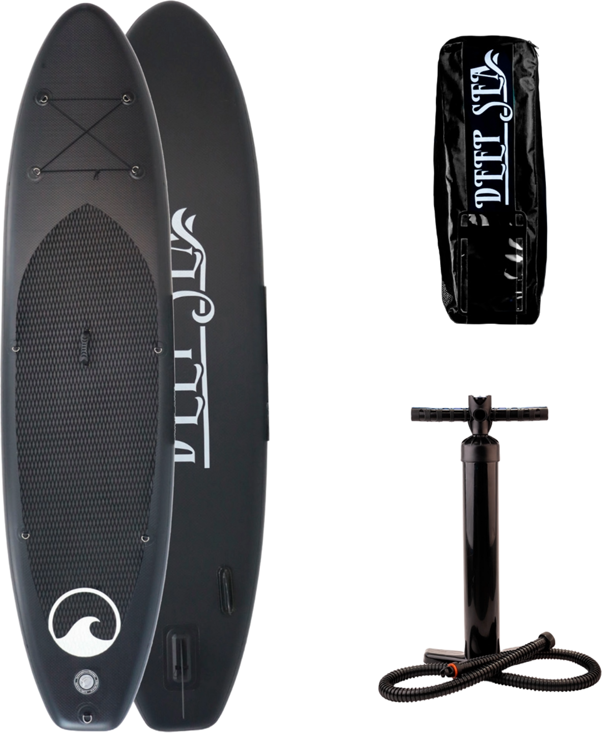 DEEP SEA, Deep Sea Sup Board Set Xxl (330cm), Black