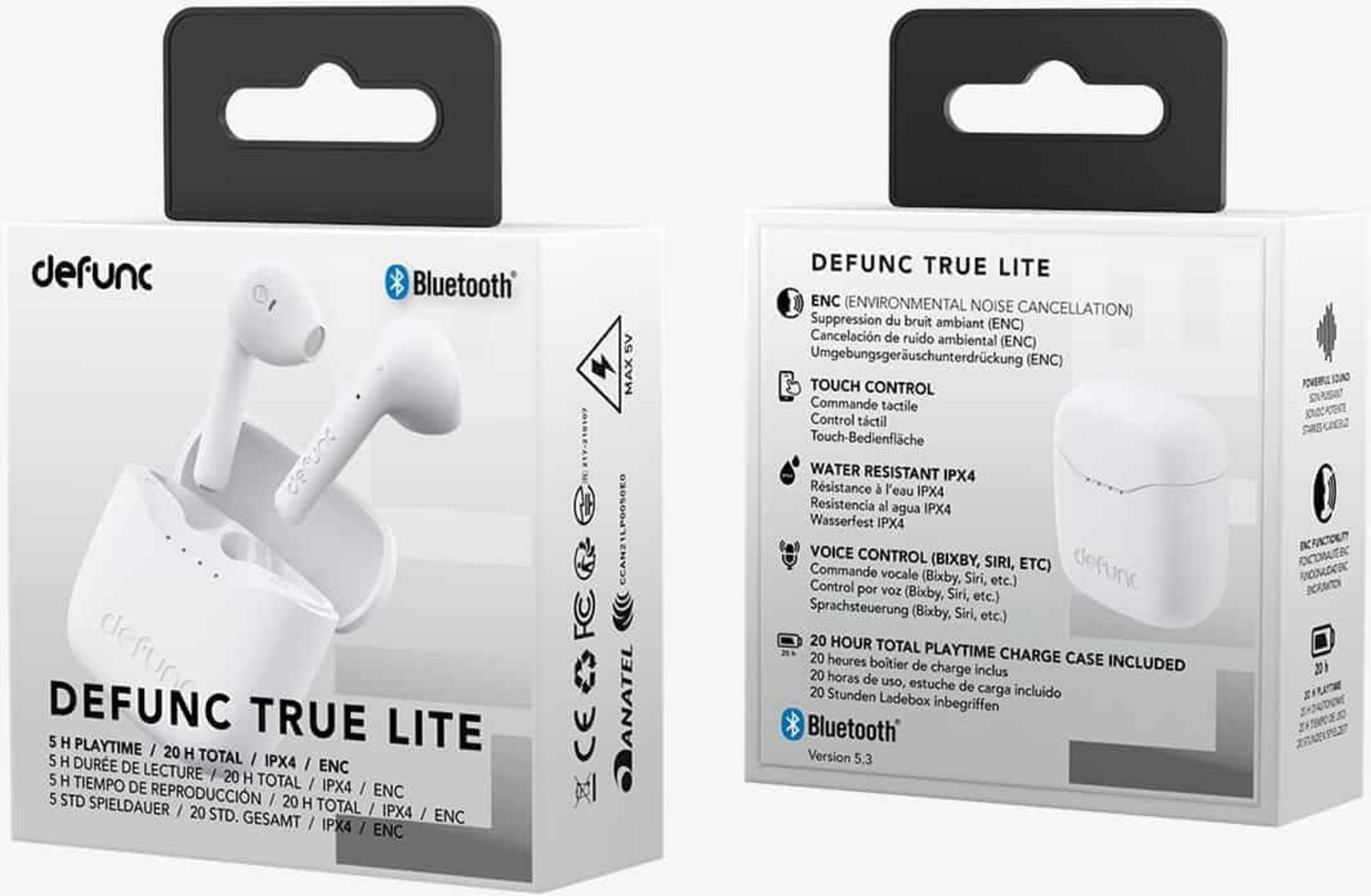 DEFUNC, Defunc True Lite Trådlöst Headset Vit