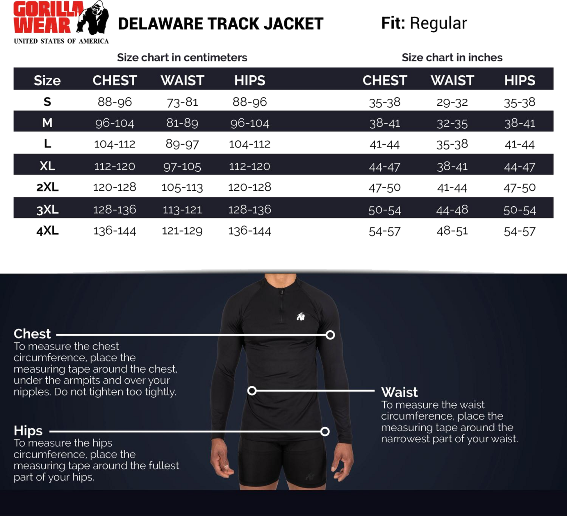 GORILLA WEAR, Delaware Track Jacket