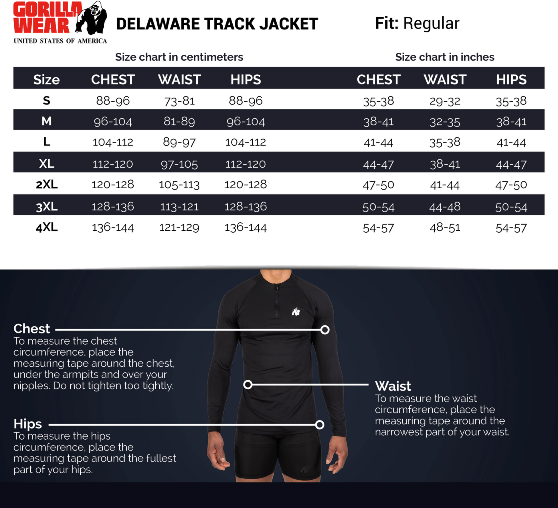 GORILLA WEAR, Delaware Track Jacket