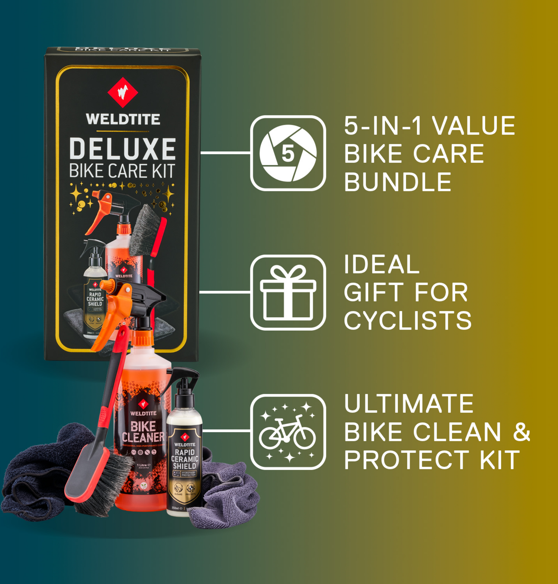 WELDTITE, Deluxe Bike Care Kit