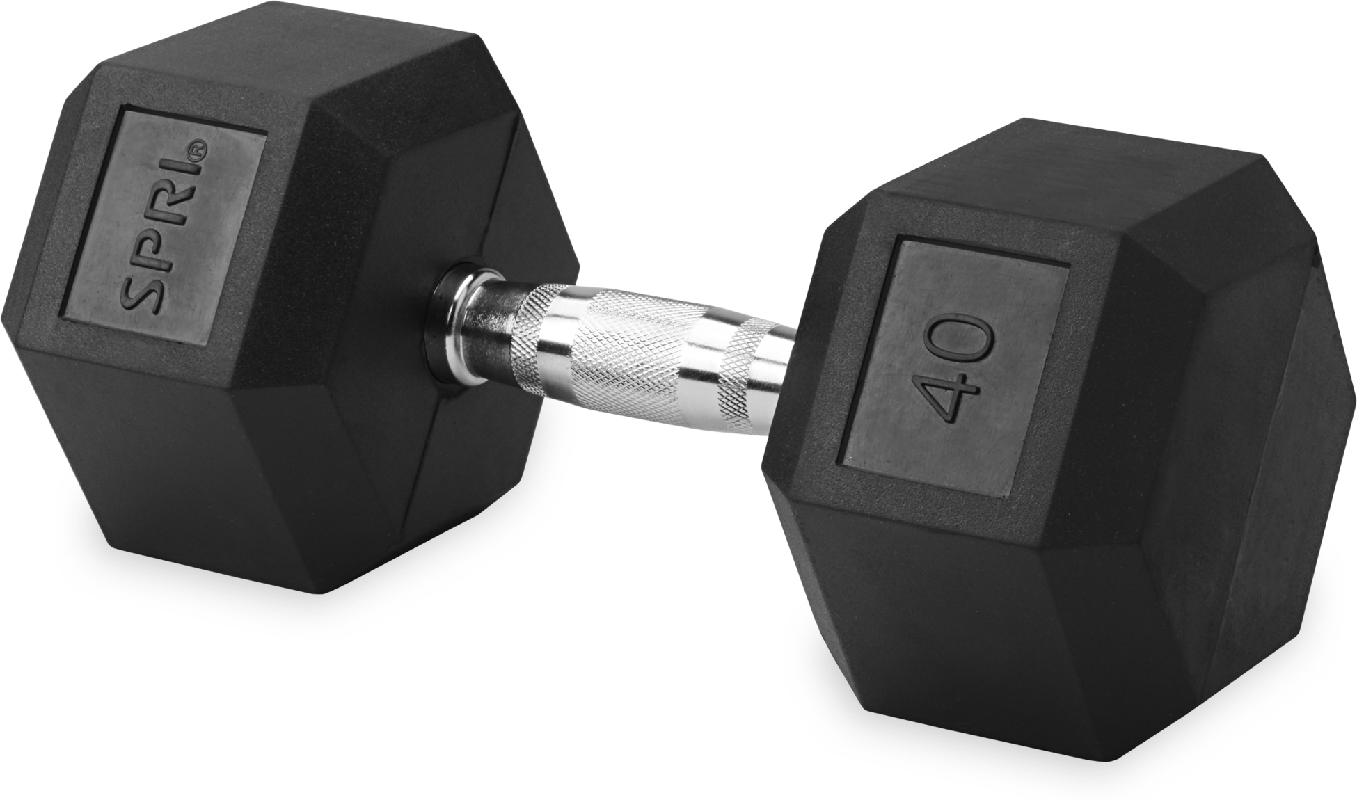 SPRI, Deluxe Rubber Dumbbell 18,1kg