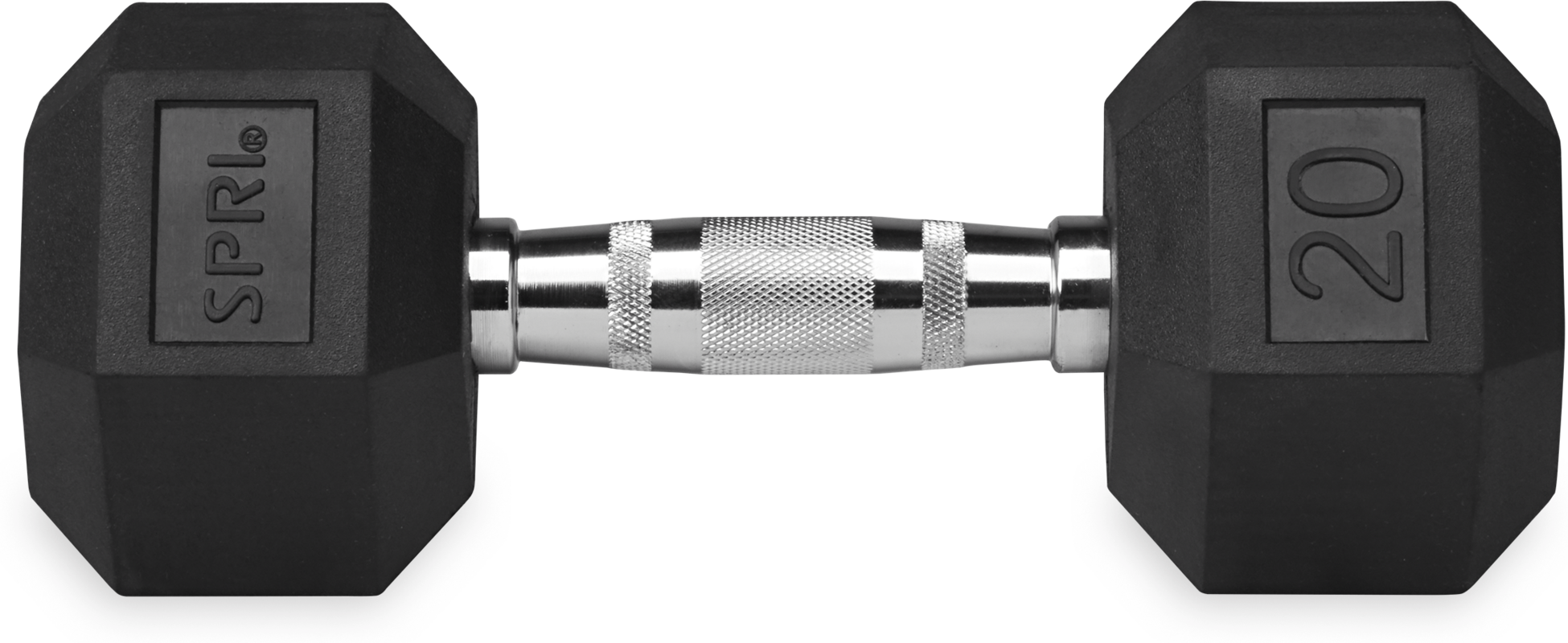 SPRI, Deluxe Rubber Dumbbell 9 Kg / 20 Lb