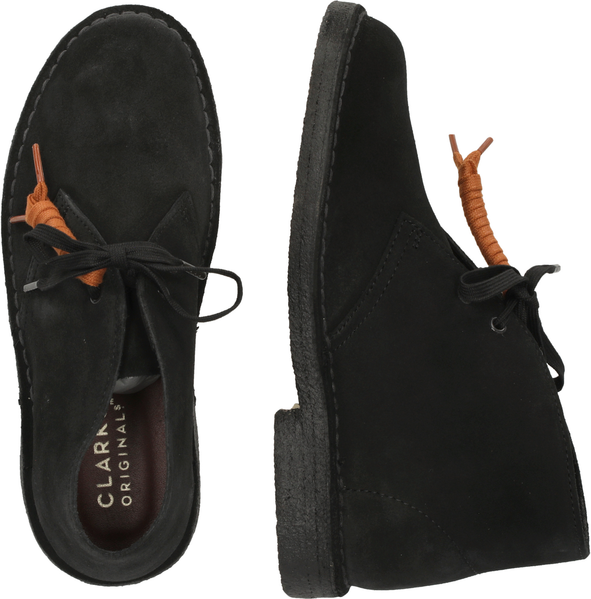 CLARKS ORIGINALS, Desert Boot. Black Sde