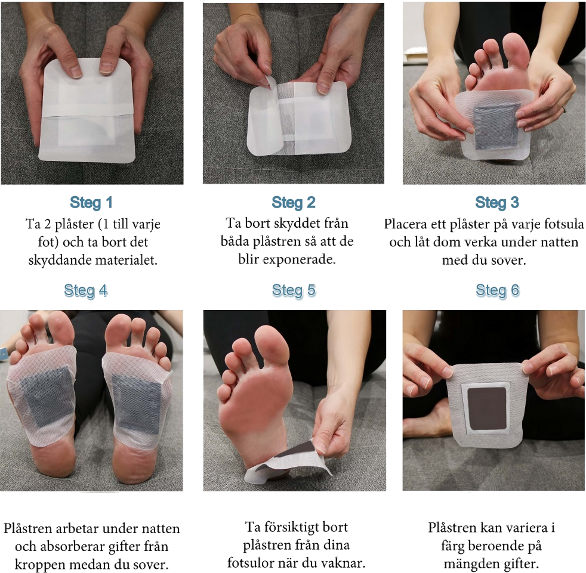 TRENDREHAB, Detoxpl&aring;ster Med Lavendel 10-pack &ndash; Naturlig Rening Och Avslappning