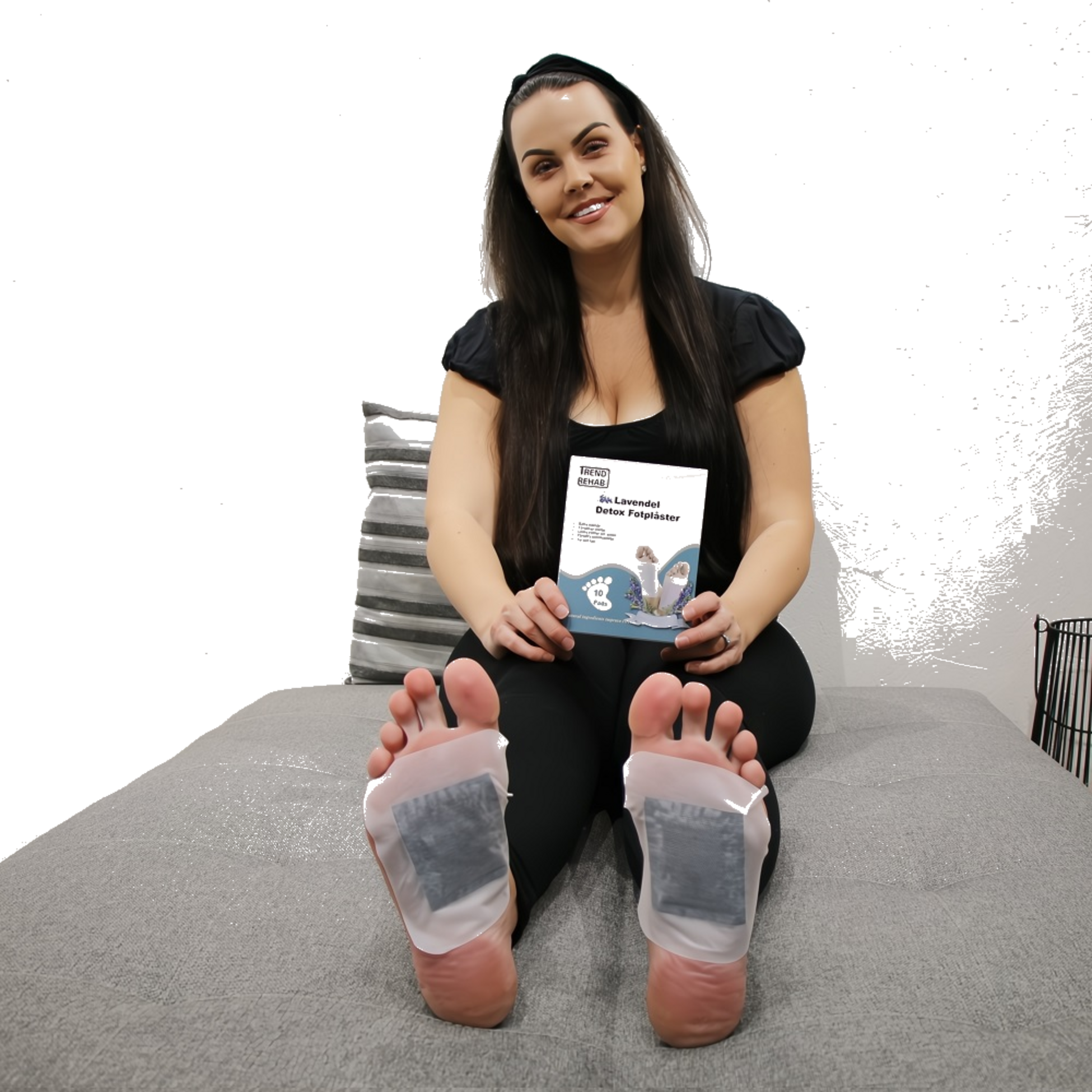 TRENDREHAB, Detoxpl&aring;ster Med Lavendel 10-pack &ndash; Naturlig Rening Och Avslappning