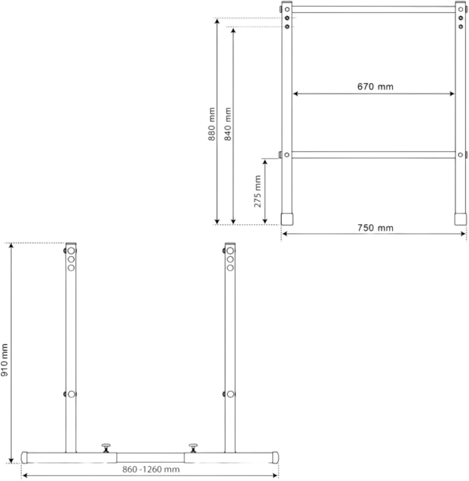 K-SPORT, Dip Station/ Dip Bar: Doppa Barr H&ouml;gt F&ouml;r Parallellbarr