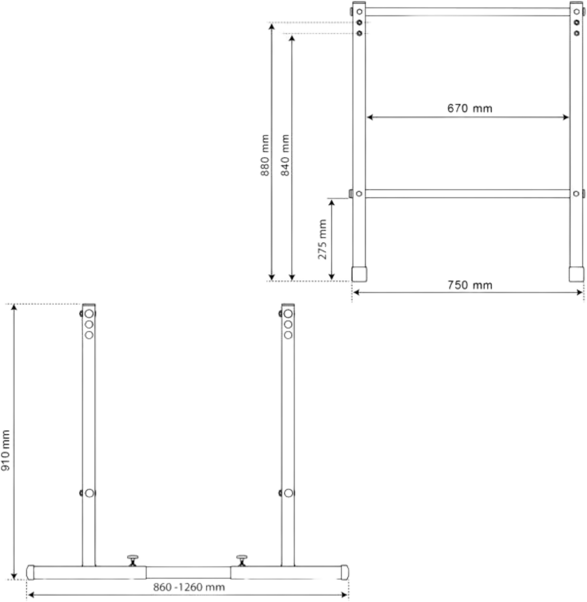 K-SPORT, Dip Station/ Dip Bar: Doppa Barr H&ouml;gt F&ouml;r Parallellbarr