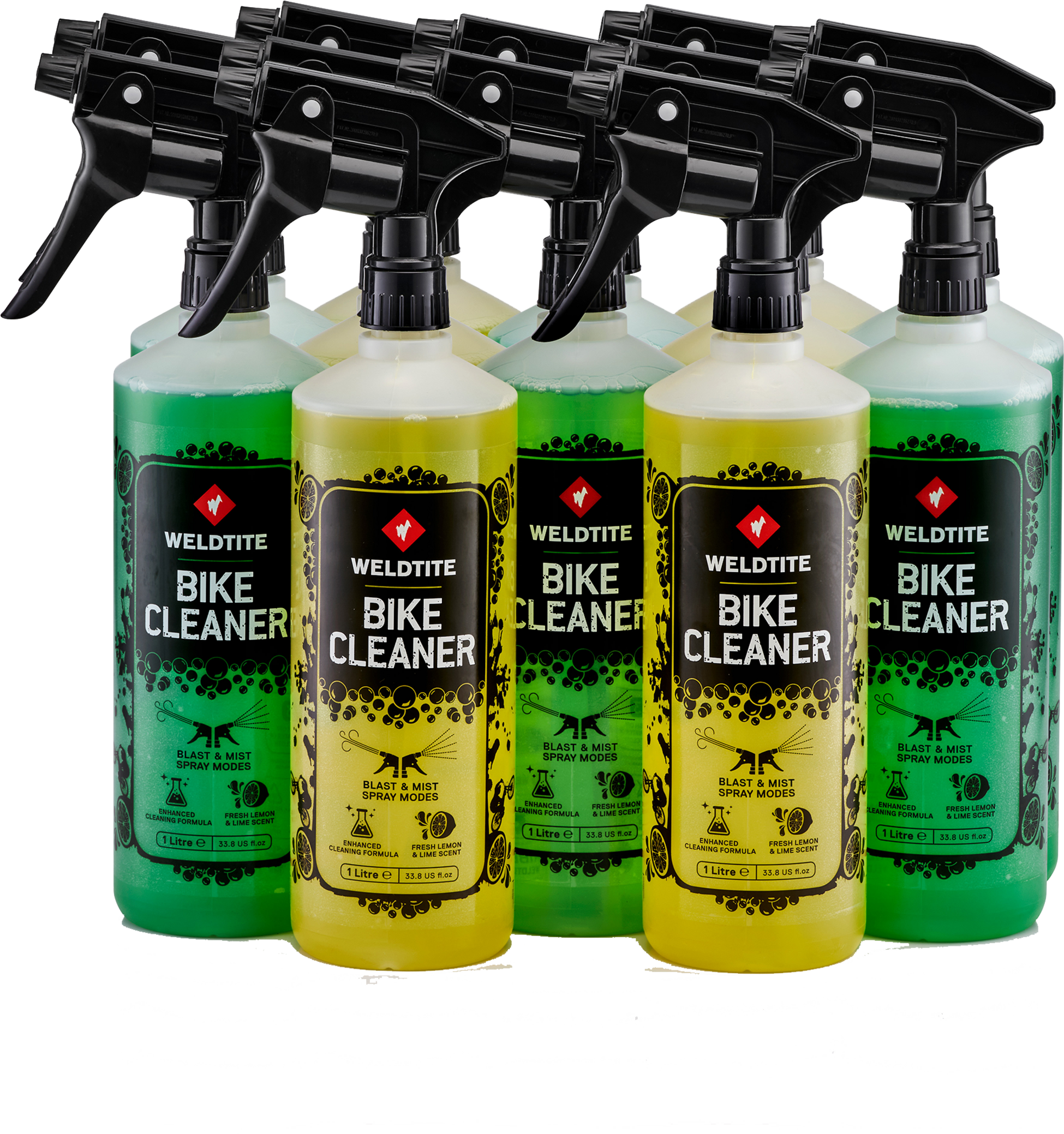 WELDTITE, Dirtwash Bike Cleaner Lemon/lime Mixed