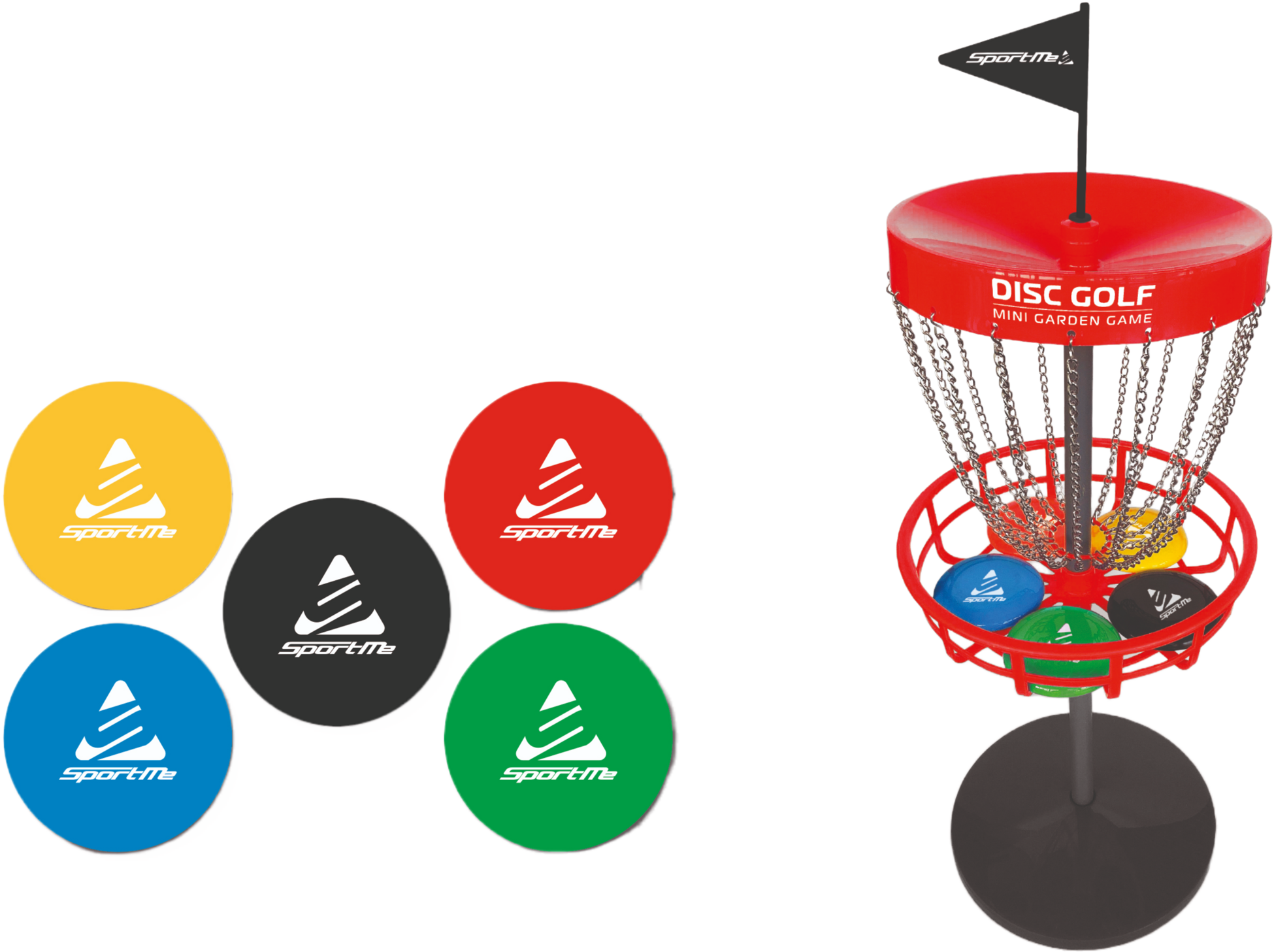 SPORTME, Discgolf Set Med Korg