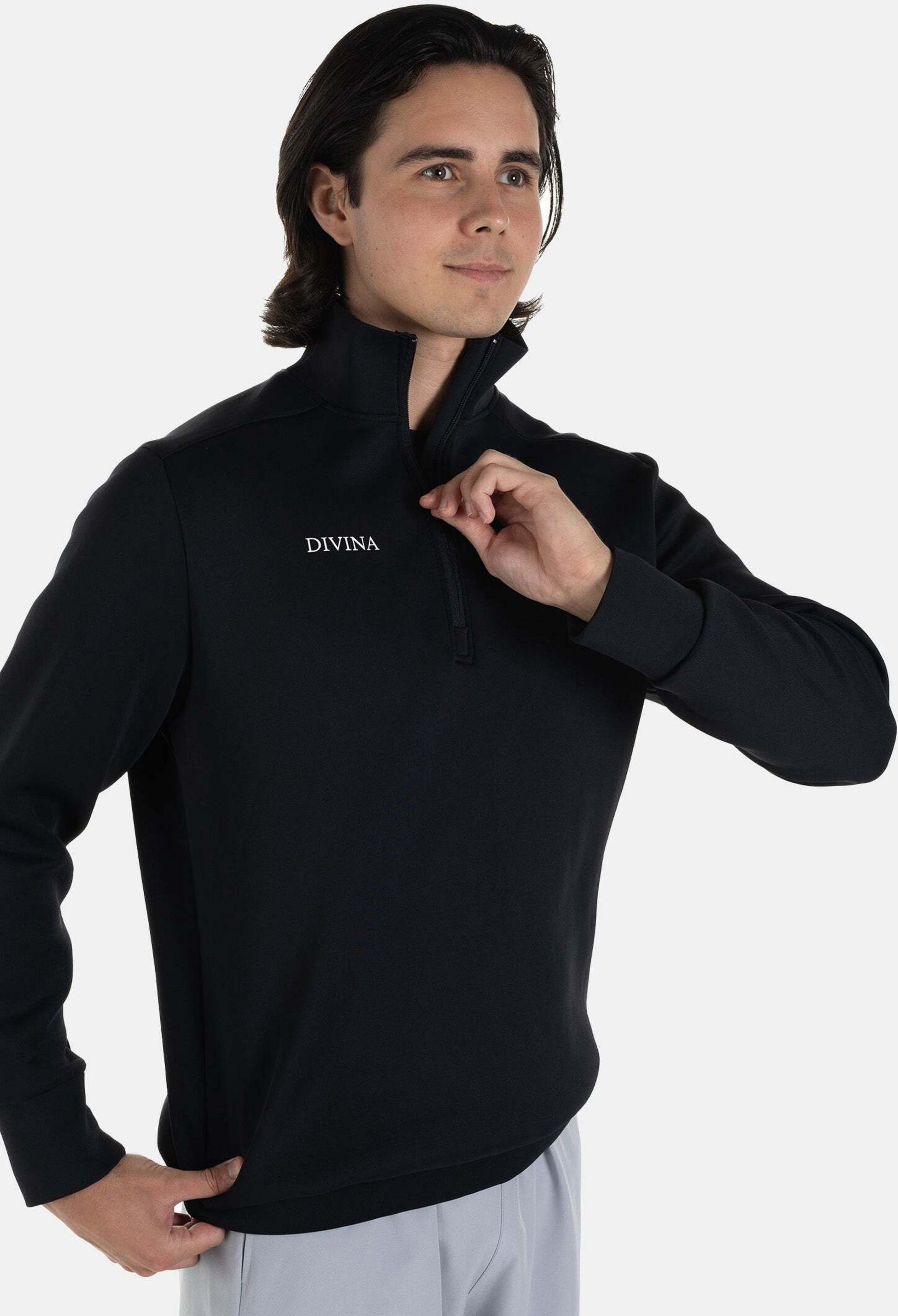 DIVINA, Divina Half-zip Shirt 'bonum'