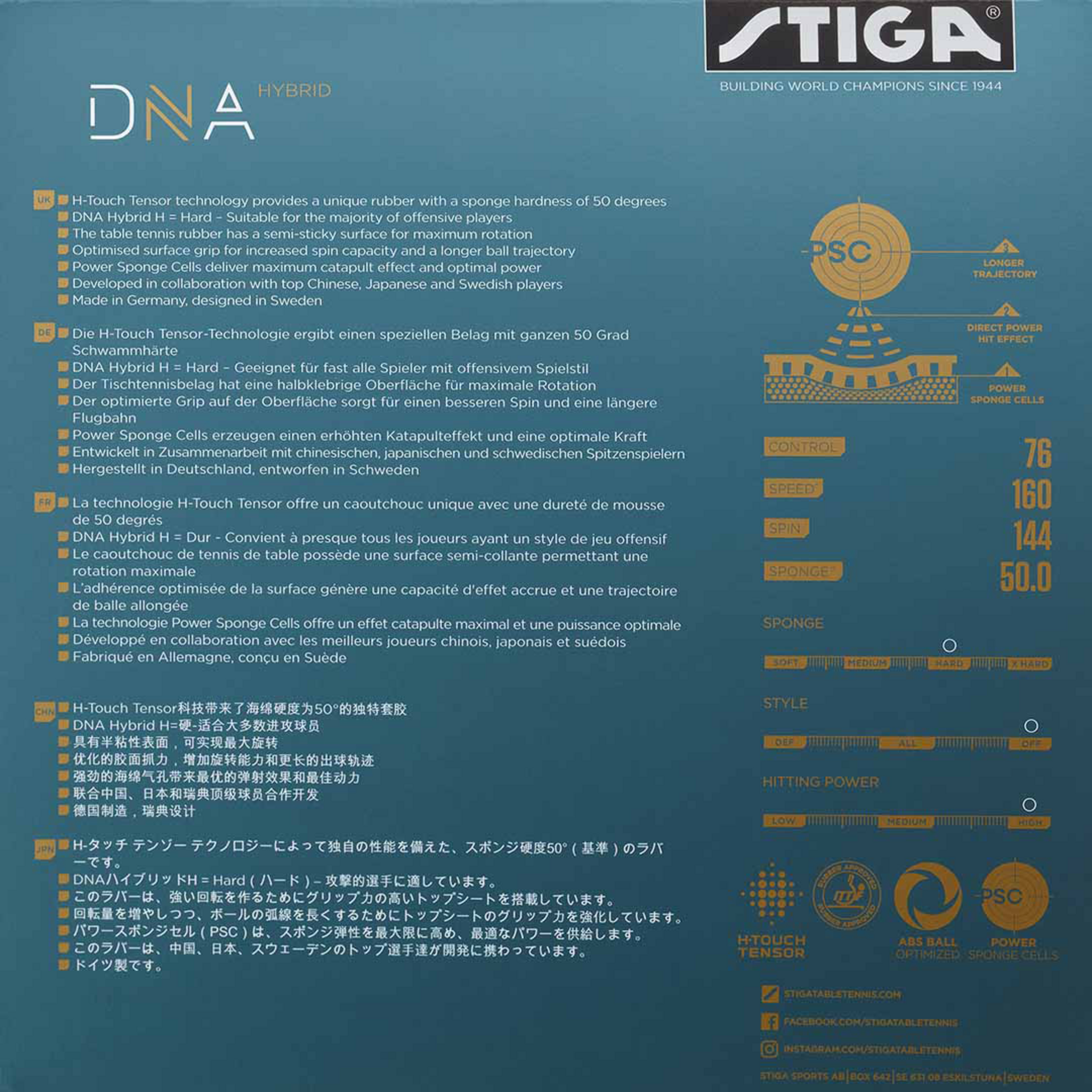 STIGA, Dna Hybrid H