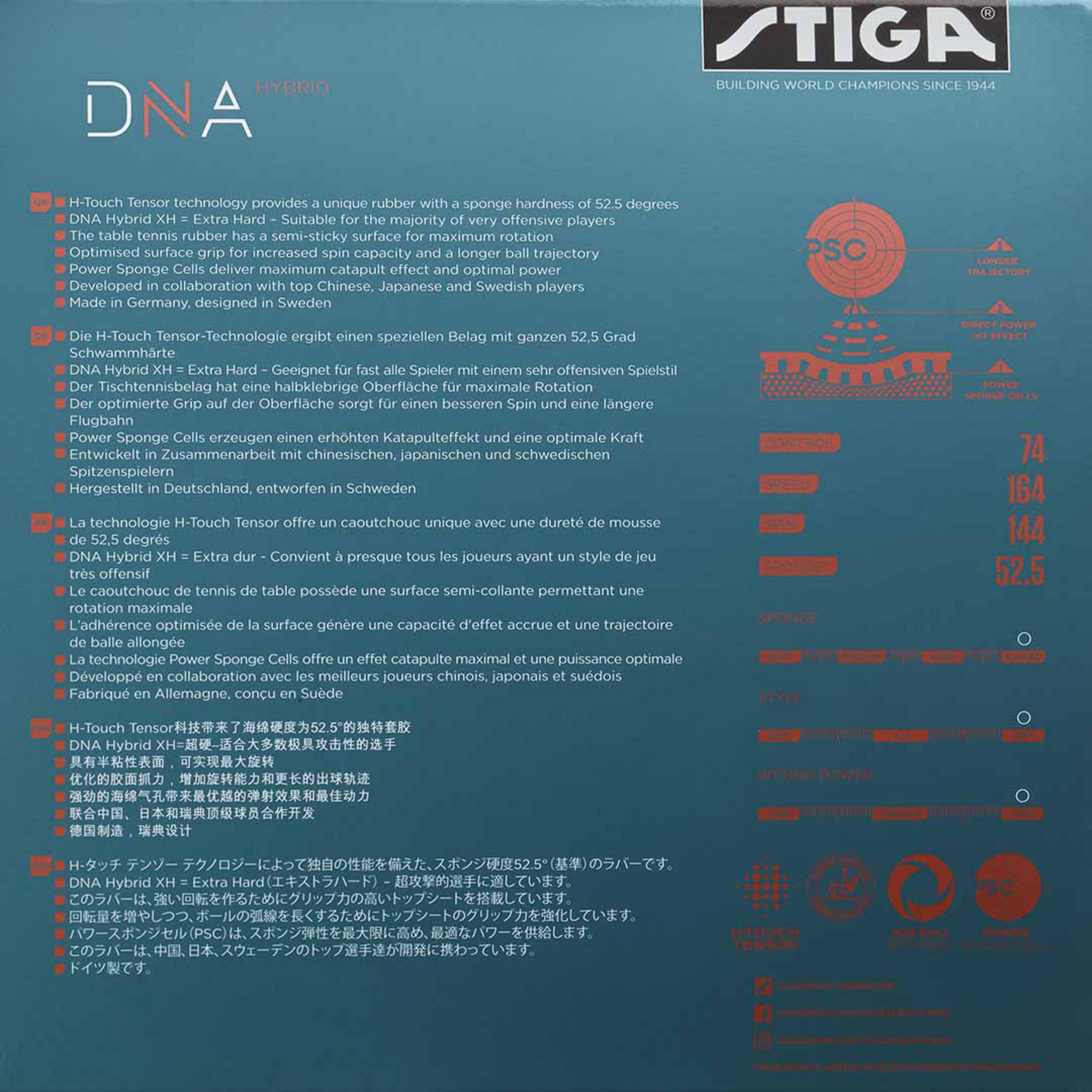 STIGA, Dna Hybrid Xh