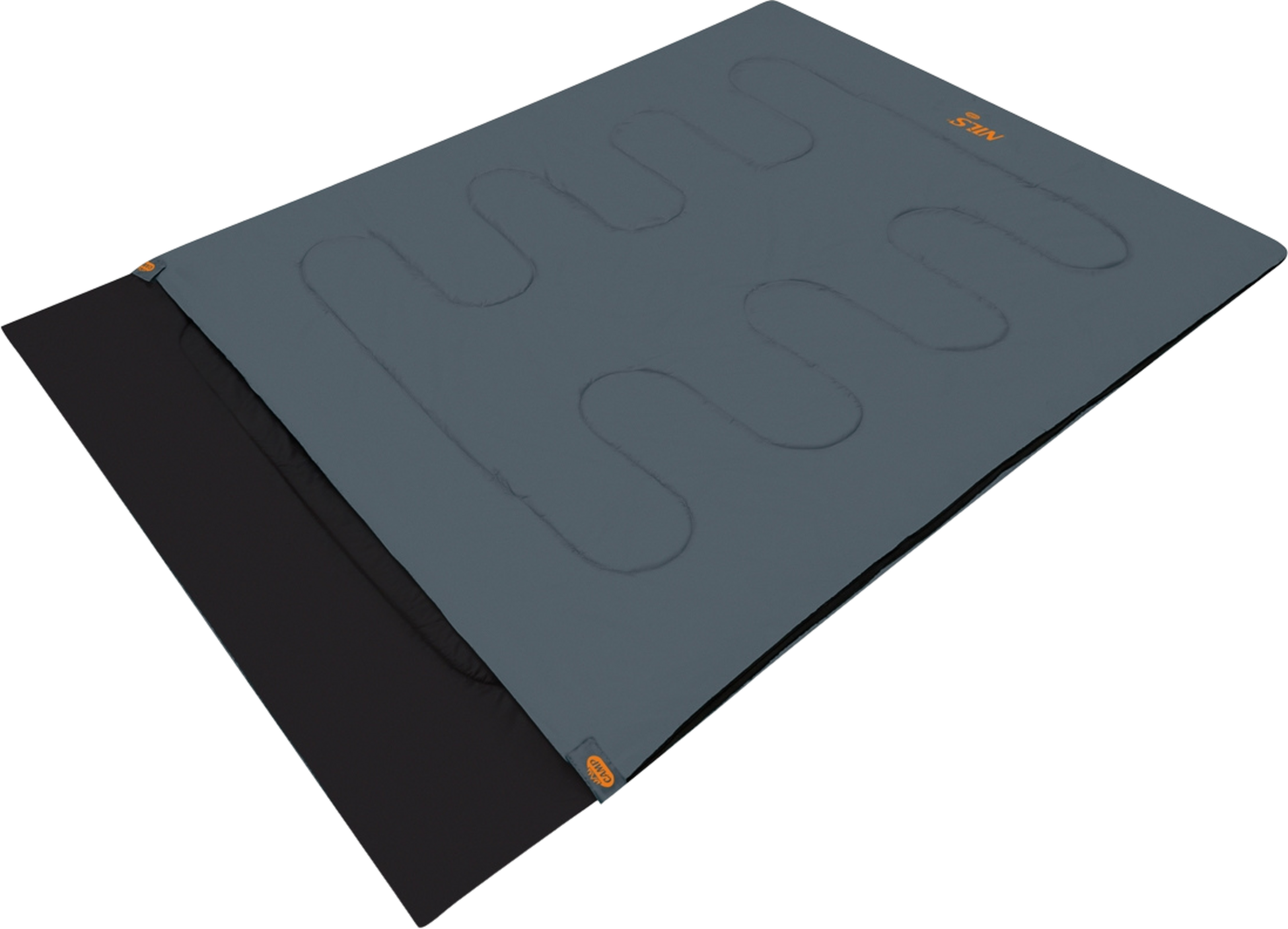 NORTHIX, Double Sleeping Bag, Anthracite-orange, 2-person